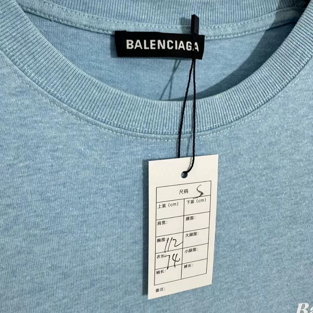 Balenciaga Balenciaga smog blue cola short sleeved shirt Size US S / EU 44-46 / 1 - 2 Thumbnail