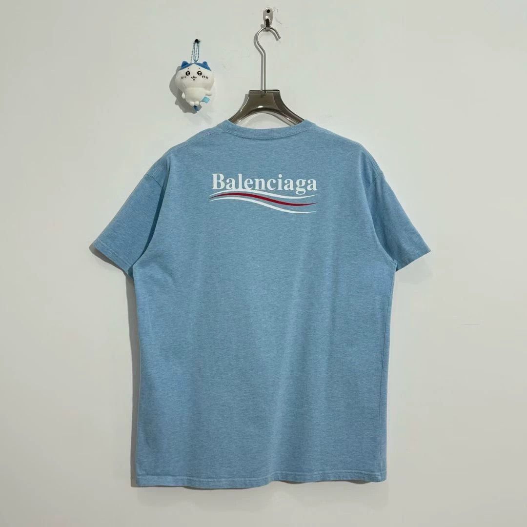 Balenciaga Balenciaga smog blue cola short sleeved shirt Size US S / EU 44-46 / 1 - 3 Thumbnail