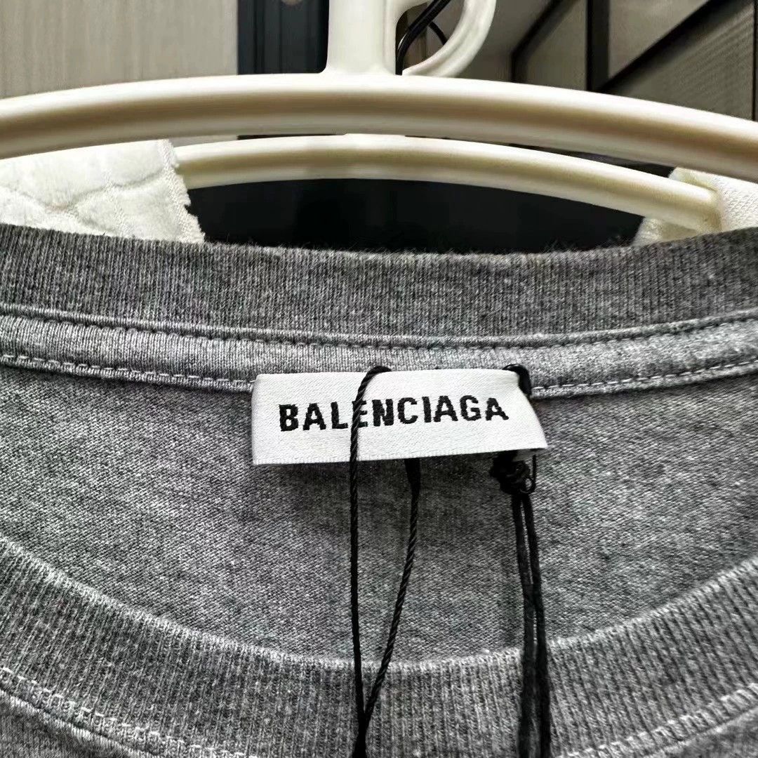 Balenciaga Balenciaga grey wheat ear short sleeved shirt Size US M / EU 48-50 / 2 - 2 Thumbnail
