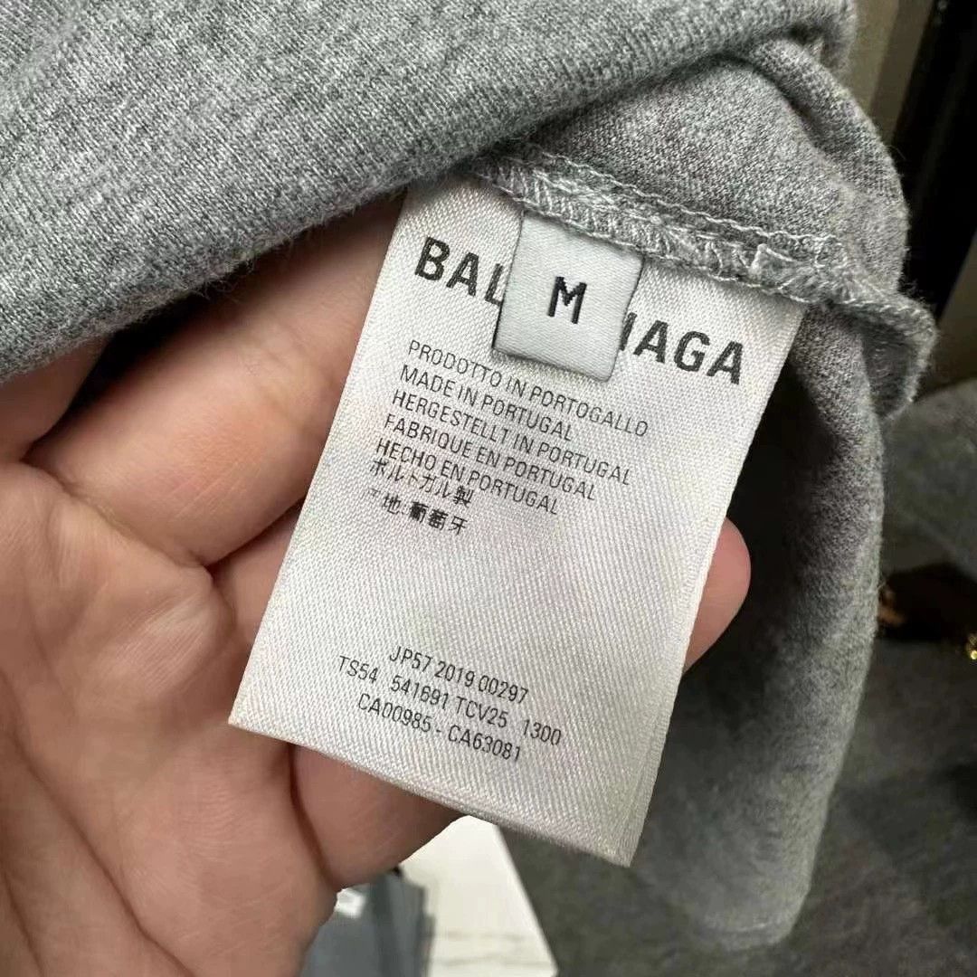 Balenciaga Balenciaga grey wheat ear short sleeved shirt Size US M / EU 48-50 / 2 - 4 Thumbnail