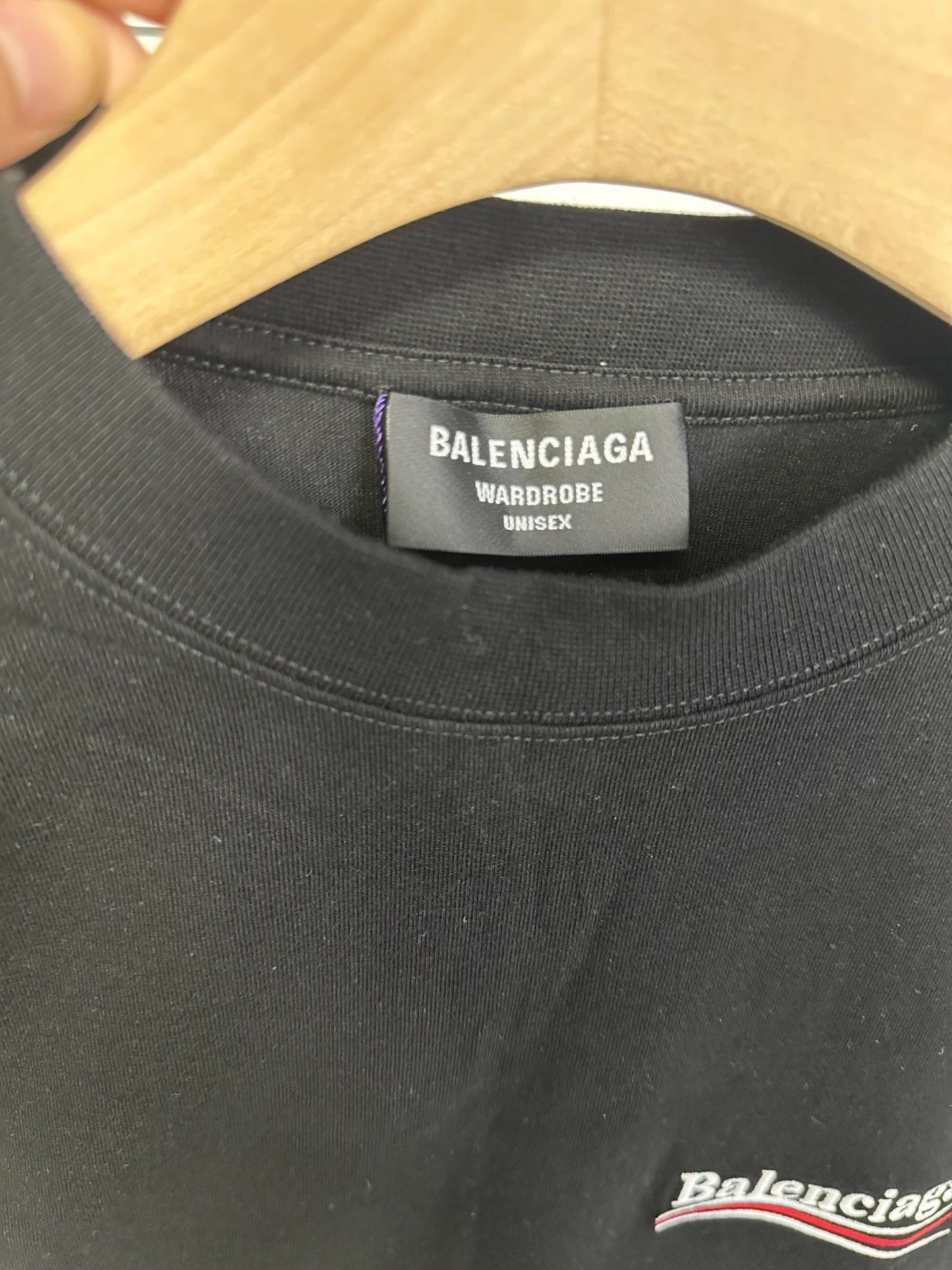Balenciaga Balenciaga latest black embroidered cola short sleeved shirt Size US XS / EU 42 / 0 - 2 Thumbnail