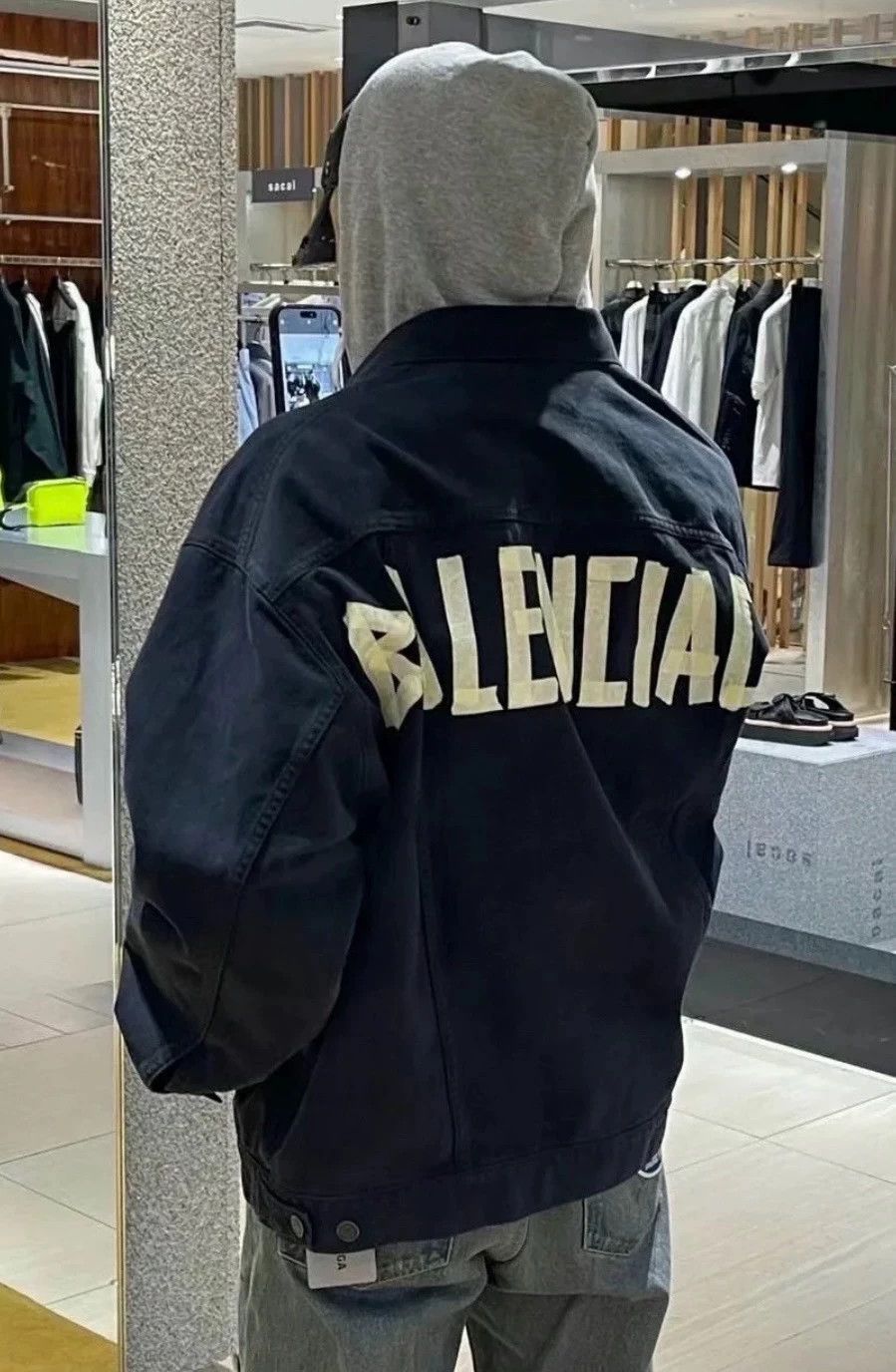 Balenciaga Balenciaga 23ss adhesive tape TAPE TYPE embossed paper denim jacket Size US S / EU 44-46 / 1 - 7 Thumbnail