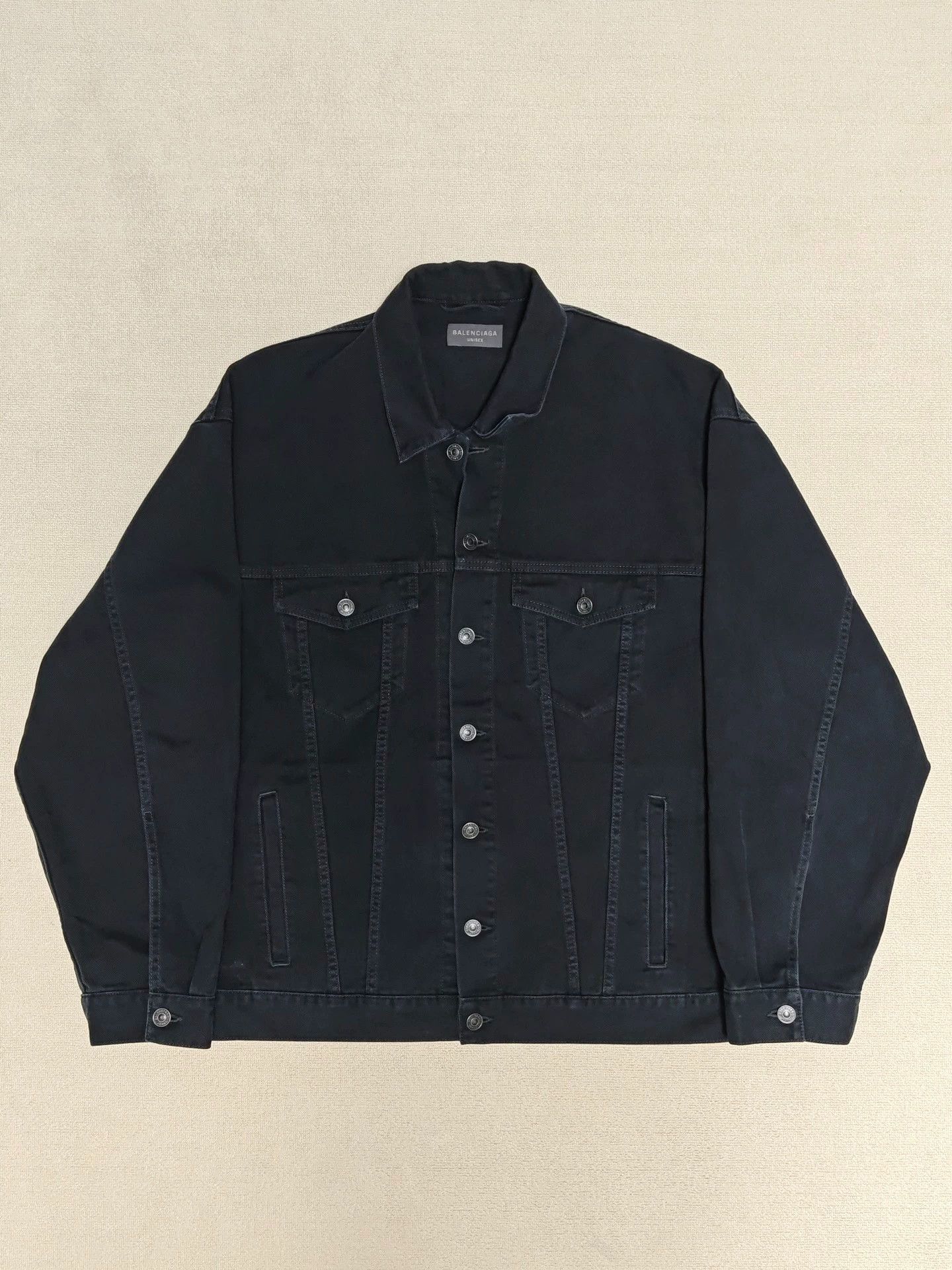 Balenciaga Balenciaga 23ss adhesive tape TAPE TYPE embossed paper denim jacket Size US S / EU 44-46 / 1 - 3 Thumbnail