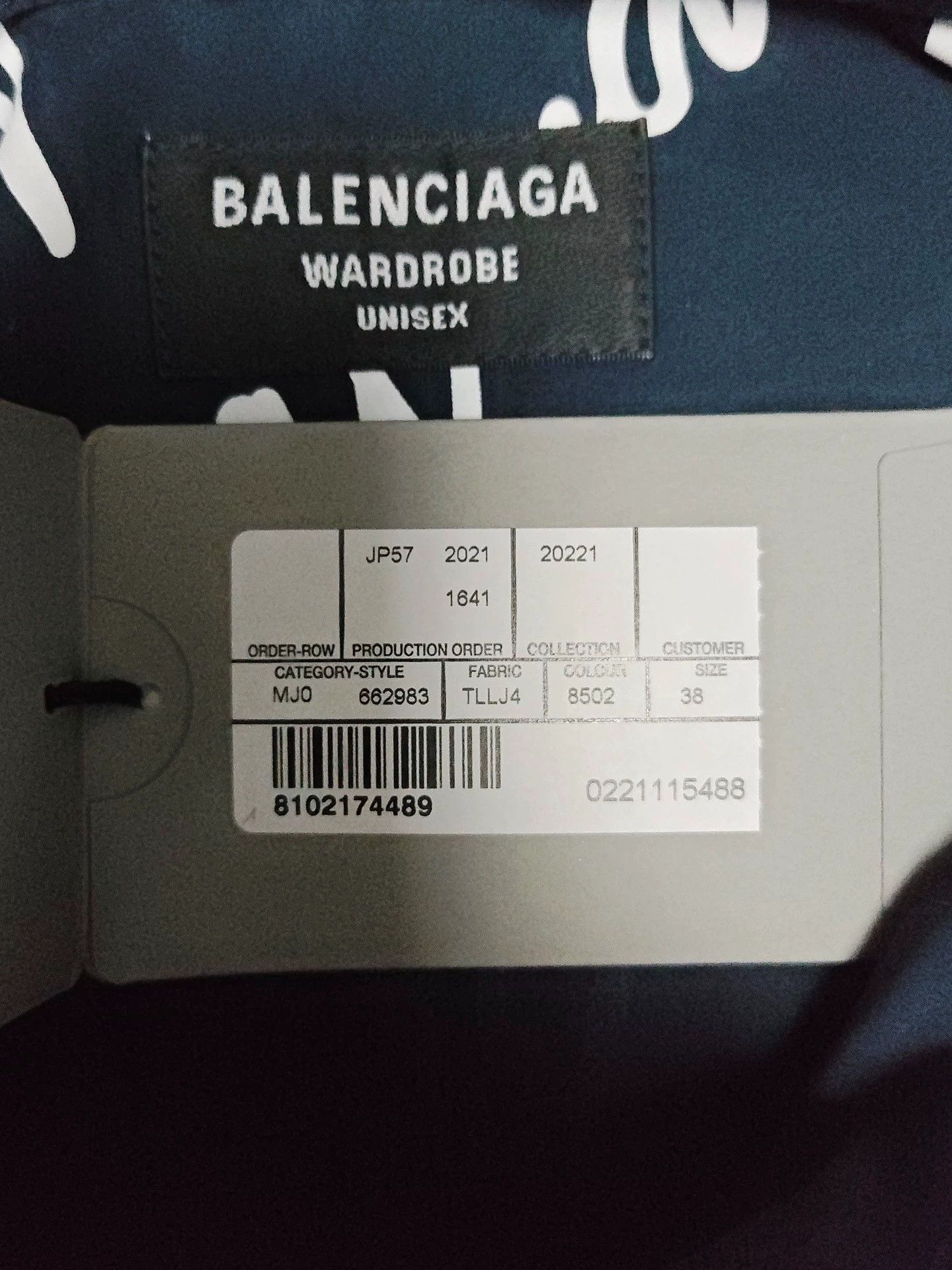 Balenciaga Balenciaga 23ss full print barrage blue long sleeved shirt Size US XS / EU 42 / 0 - 4 Thumbnail