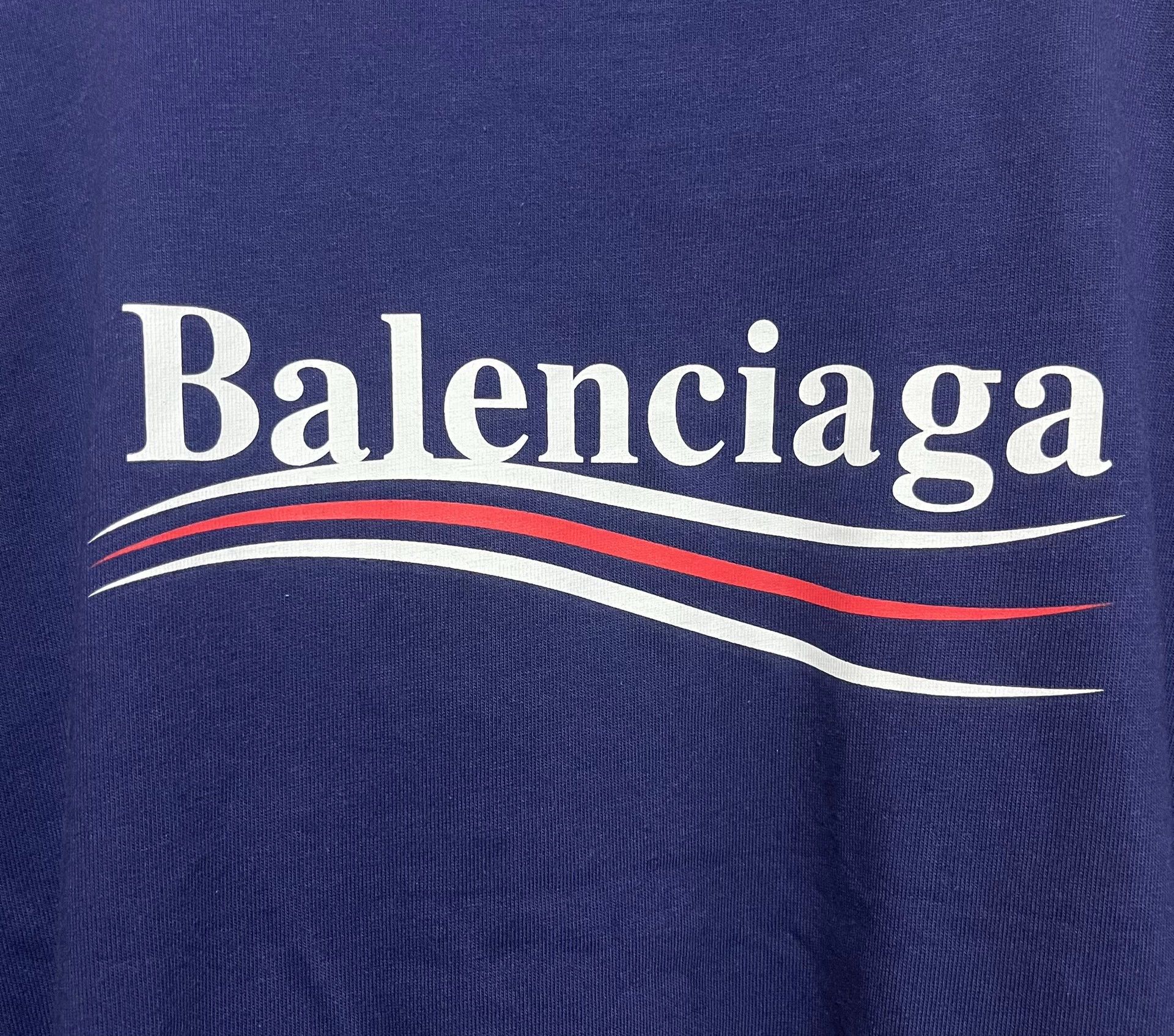 Balenciaga Balenciaga new blue cola short sleeved shirt Size US XS / EU 42 / 0 - 6 Thumbnail