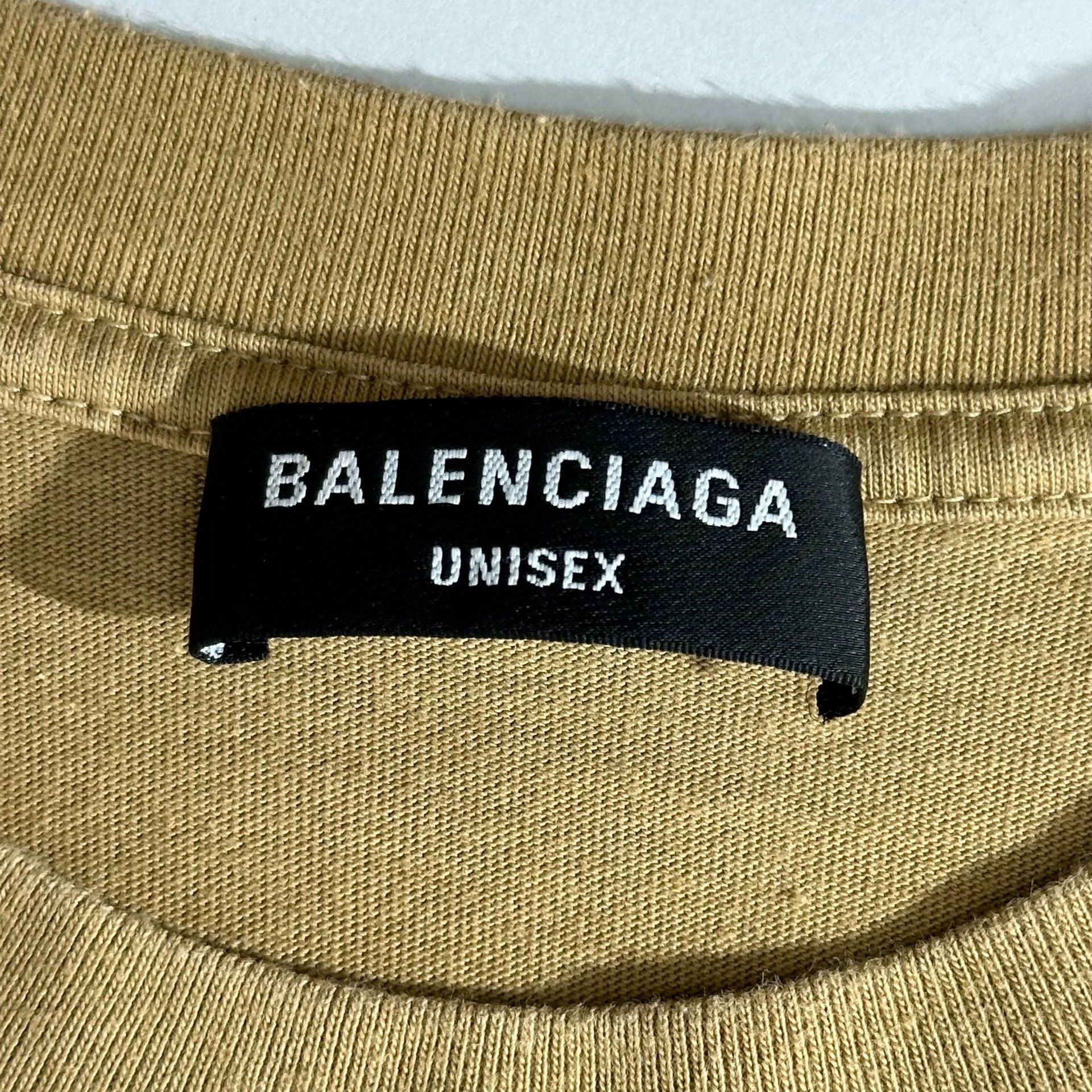 Balenciaga Balenciaga Men's Round Neck T-shirt Short Sleeve Size US XS / EU 42 / 0 - 3 Thumbnail