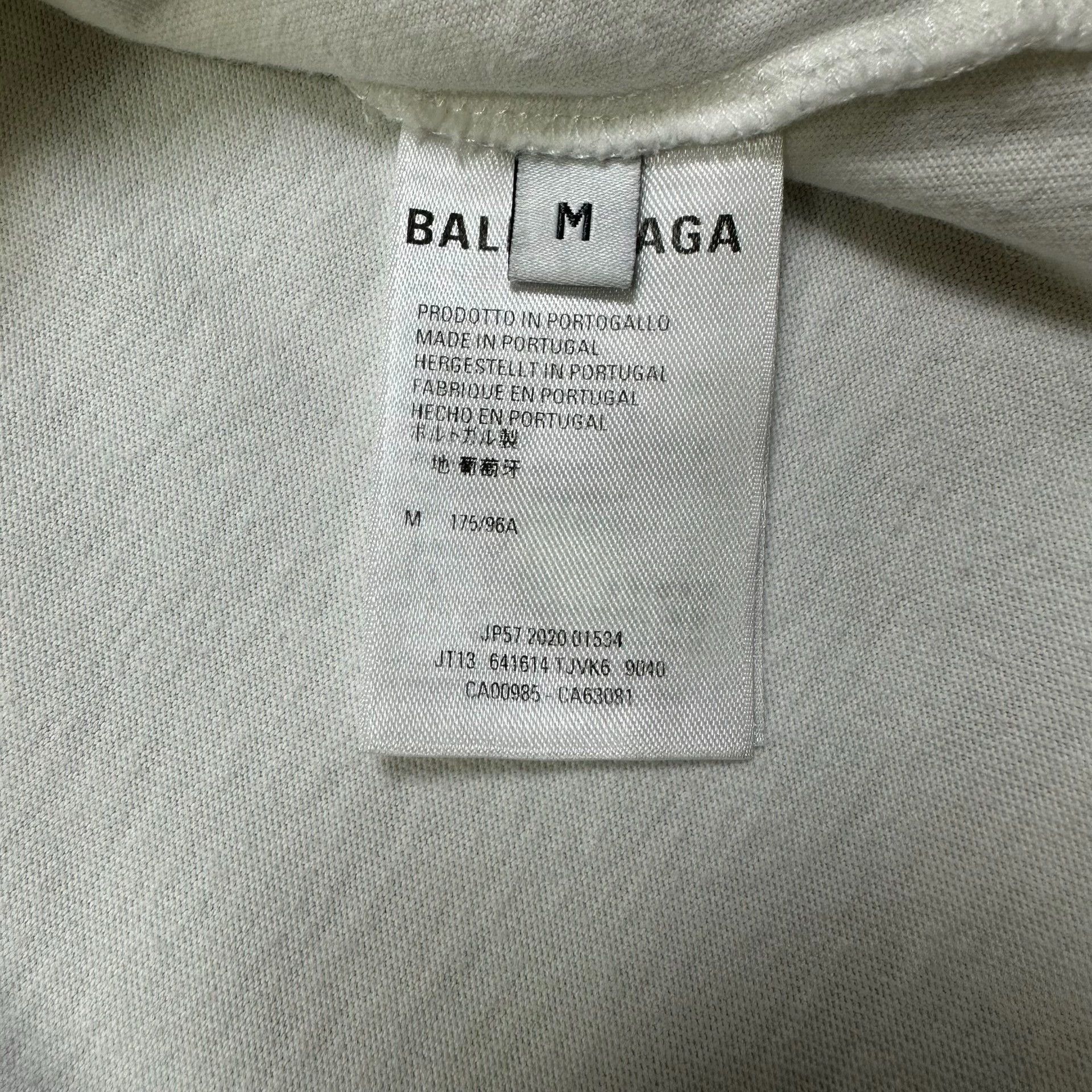 Balenciaga Balenciaga Marathon Printed Logo Short Sleeve Size US M / EU 48-50 / 2 - 4 Thumbnail
