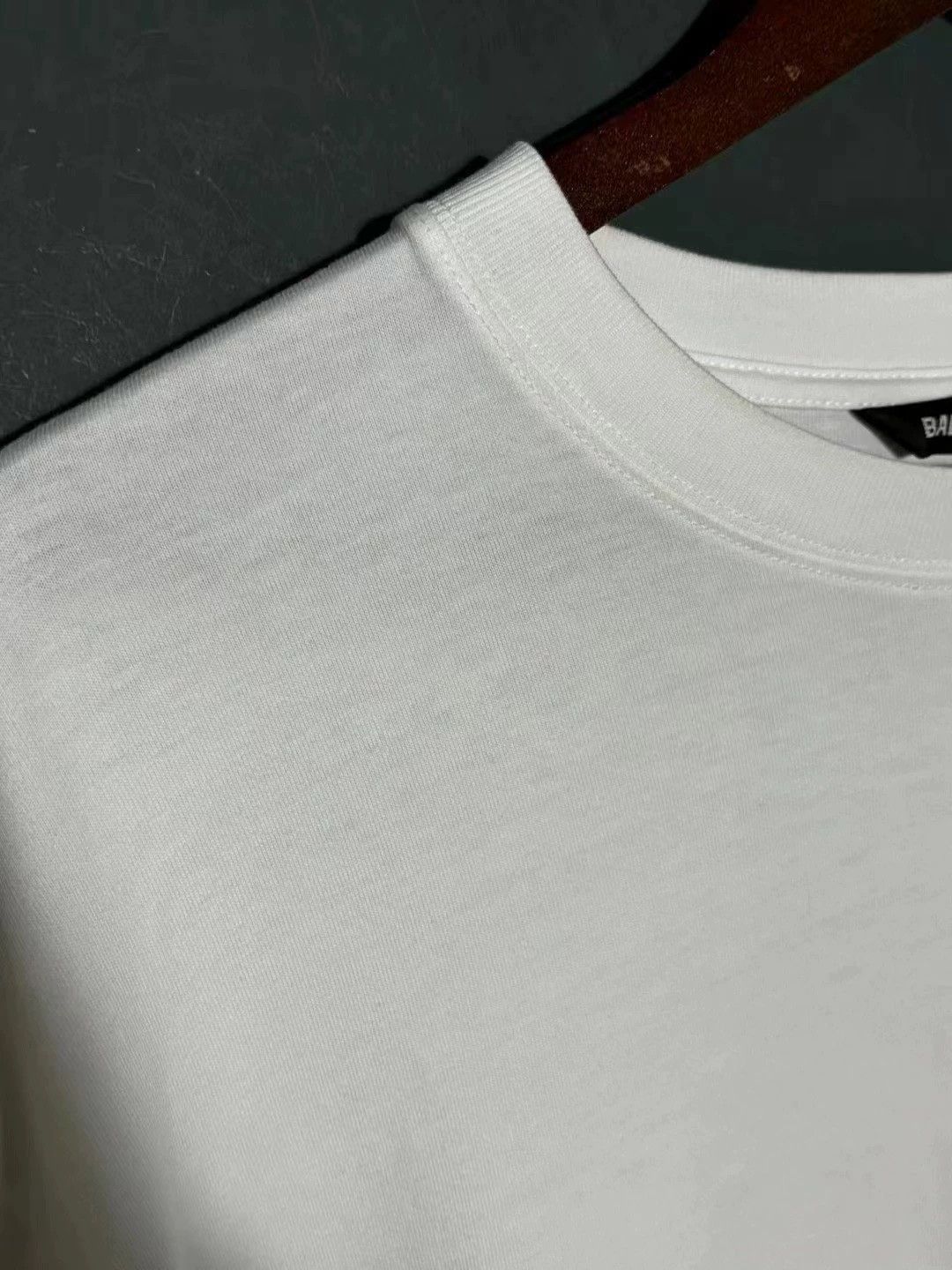 Balenciaga Balenciaga White Embroidered Logo BB Short Sleeve Size US L / EU 52-54 / 3 - 2 Thumbnail