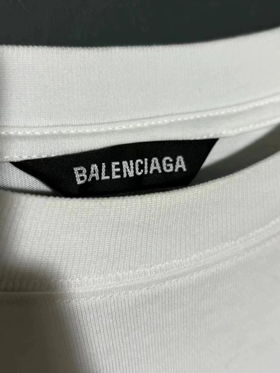 Balenciaga Balenciaga White Embroidered Logo BB Short Sleeve Size US L / EU 52-54 / 3 - 4 Thumbnail