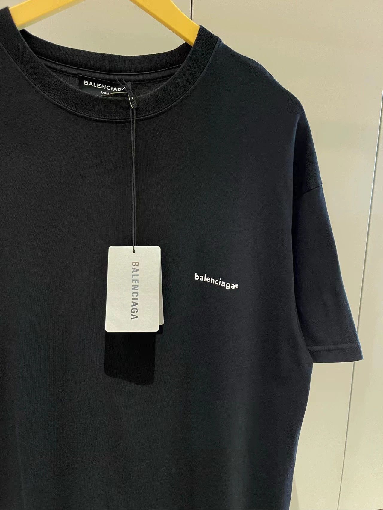 Balenciaga Balenciaga Black Small Logo Short Sleeve Size US XS / EU 42 / 0 - 3 Thumbnail