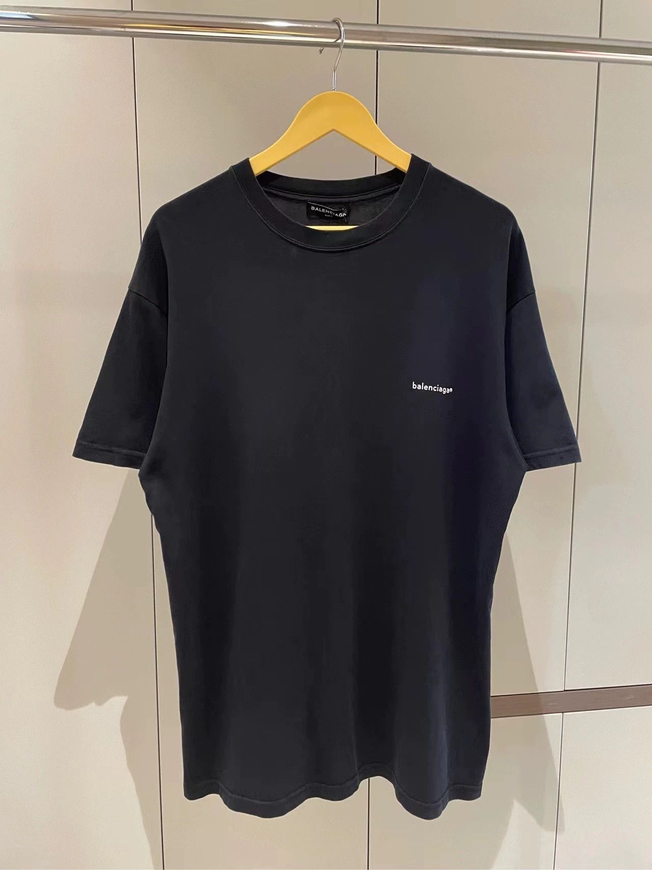 Balenciaga Balenciaga Black Small Logo Short Sleeve Size US XS / EU 42 / 0 - 4 Thumbnail
