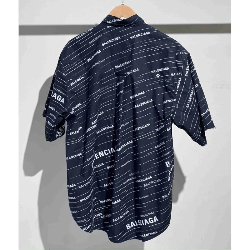 Balenciaga Balenciaga Letter Logo White Barrage Short Sleeve Size US XS / EU 42 / 0 - 3 Thumbnail