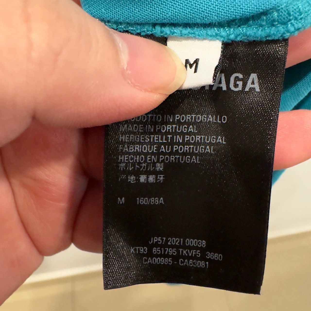 Balenciaga Balenciaga Lake Green Mosaic Hole Short Sleeve Size US M / EU 48-50 / 2 - 4 Thumbnail