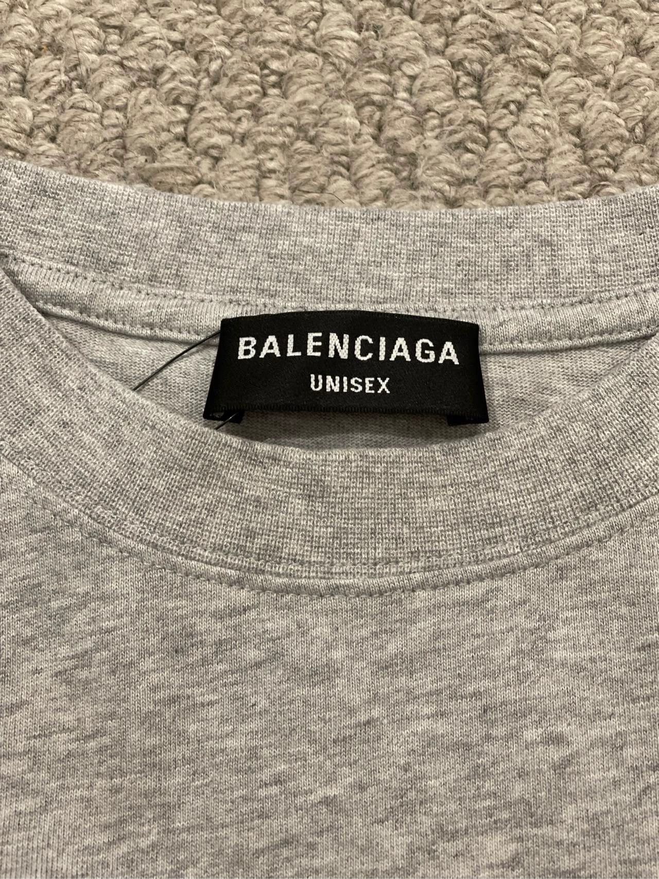 Balenciaga Balenciaga Grey Rainbow Pierced Vintage Short Sleeve T-shirt Size US S / EU 44-46 / 1 - 5 Thumbnail