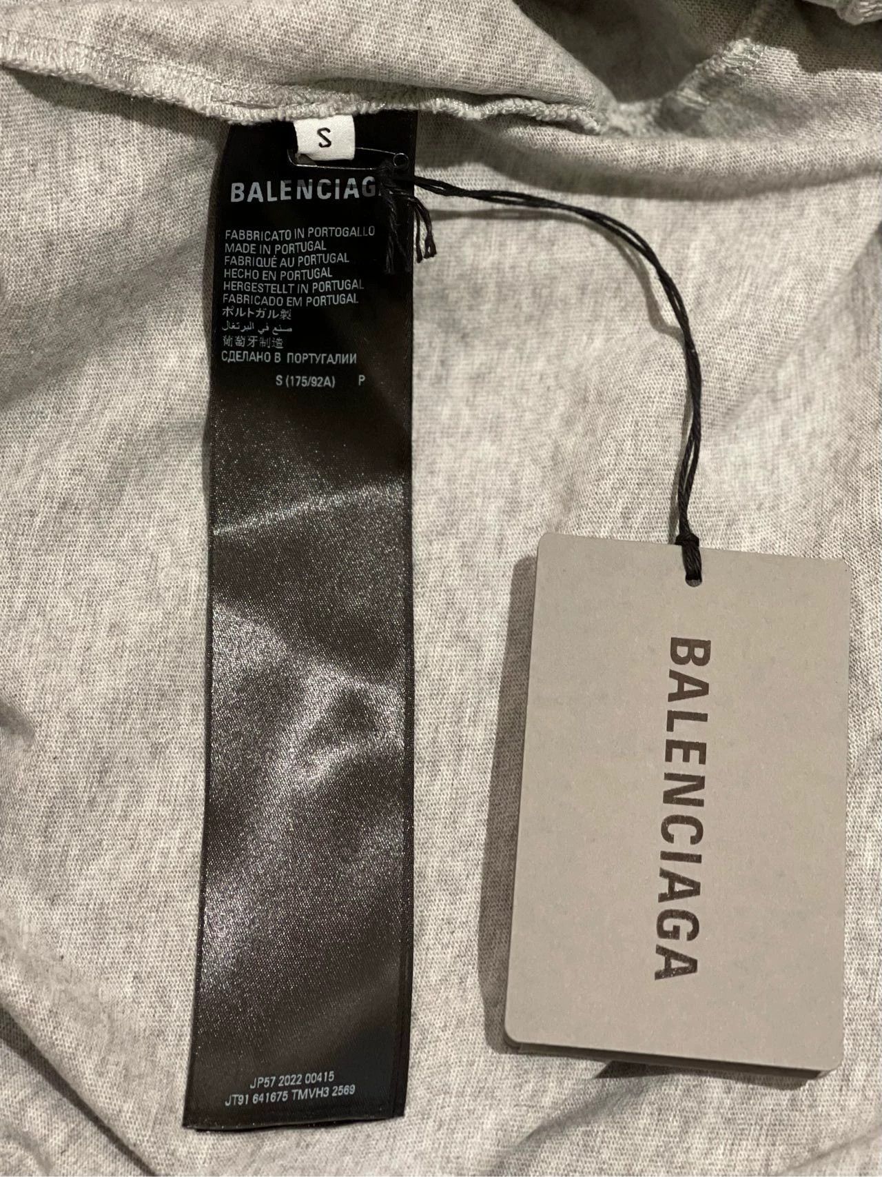 Balenciaga Balenciaga Grey Rainbow Pierced Vintage Short Sleeve T-shirt Size US S / EU 44-46 / 1 - 6 Thumbnail