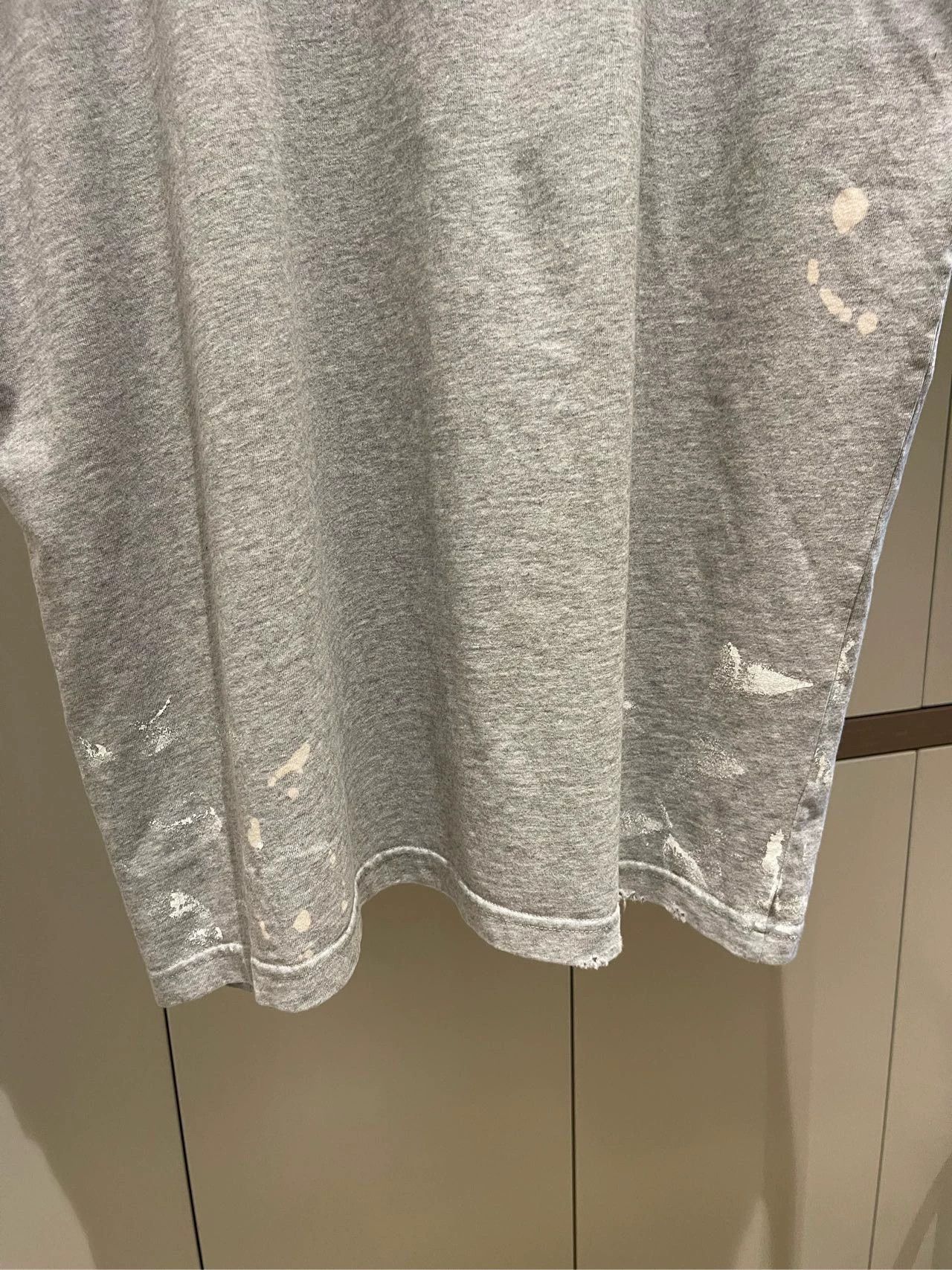 Balenciaga Balenciaga Grey Rainbow Pierced Vintage Short Sleeve T-shirt Size US S / EU 44-46 / 1 - 4 Thumbnail