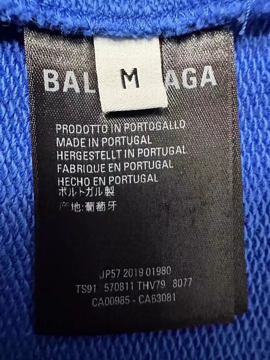Balenciaga Balenciaga Blue Back Logo Hoodie Size US M / EU 48-50 / 2 - 4 Thumbnail