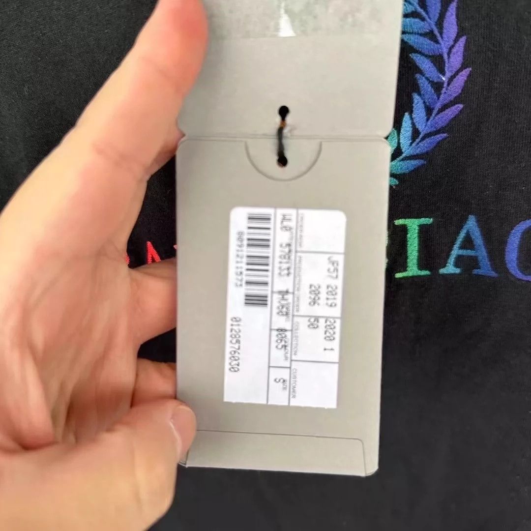 Balenciaga Balenciaga Rainbow Wheat Ear Short Sleeve Size US S / EU 44-46 / 1 - 4 Thumbnail