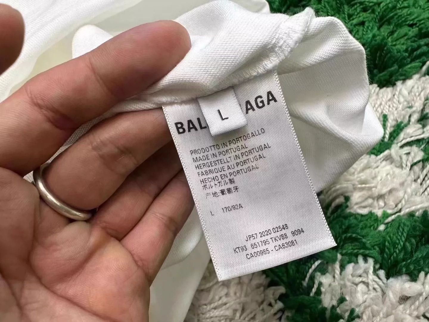 Balenciaga Balenciaga Architecture Letter White Printed Short Sleeve Size US L / EU 52-54 / 3 - 4 Thumbnail