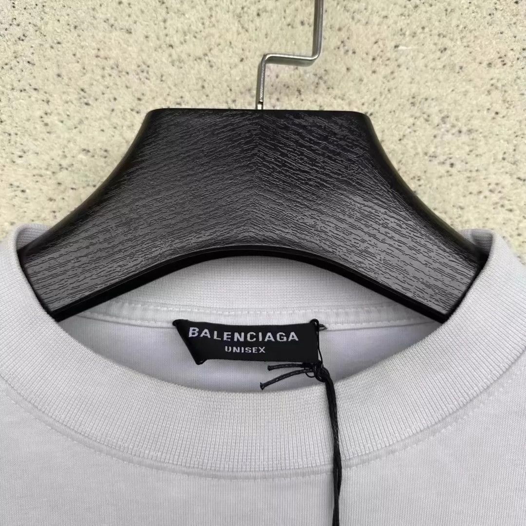 Balenciaga Balenciaga Grey Printed Bat Short Sleeve Size US XS / EU 42 / 0 - 2 Thumbnail