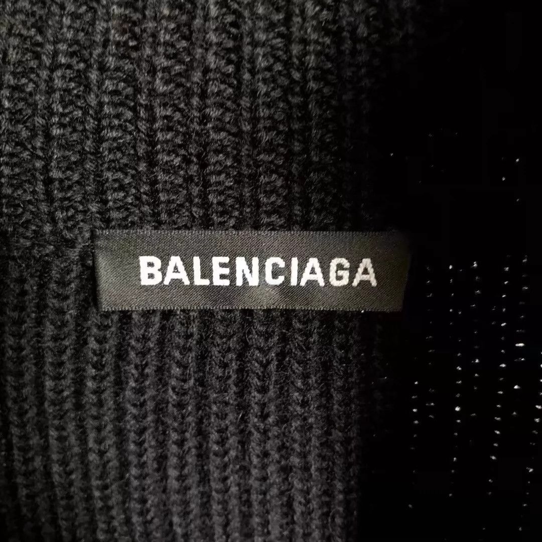 Balenciaga Balenciaga Black Mastercard Letter Wool Knitted Zipper Jacket Size US M / EU 48-50 / 2 - 3 Thumbnail