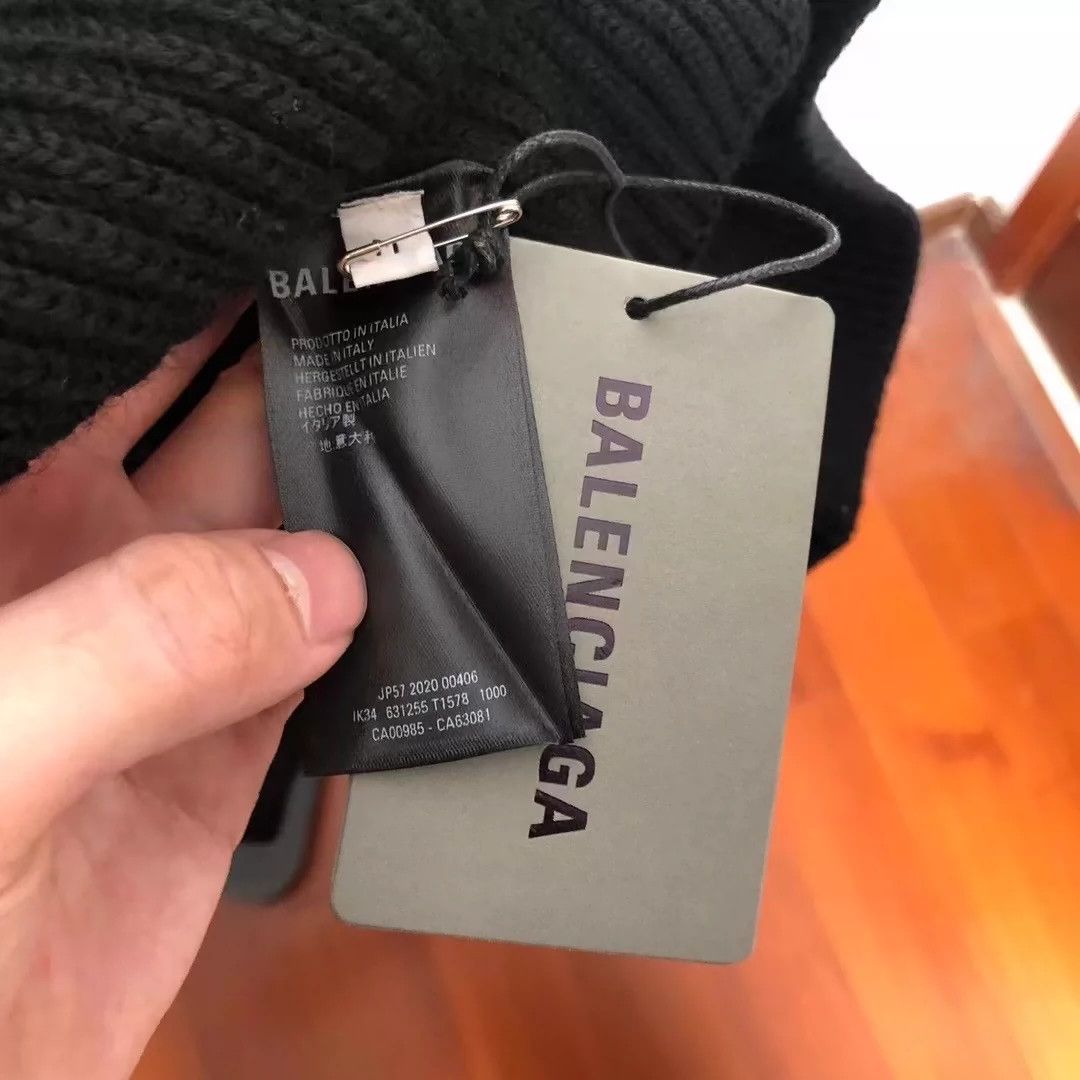 Balenciaga Balenciaga Black Mastercard Letter Wool Knitted Zipper Jacket Size US M / EU 48-50 / 2 - 4 Thumbnail
