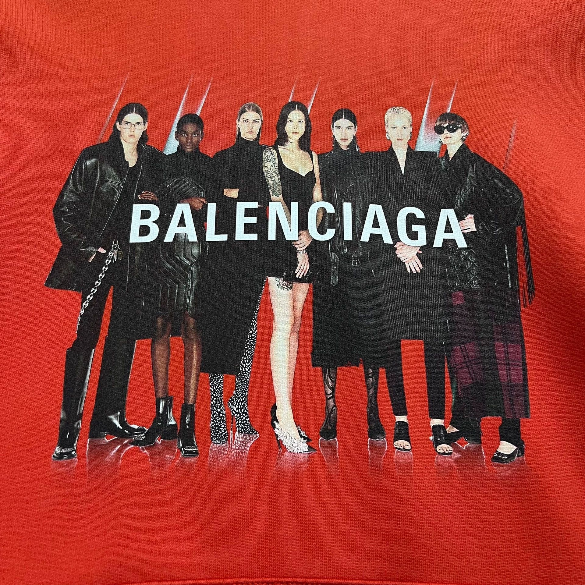 Balenciaga Balenciaga Red Portrait Hoodie Size US S / EU 44-46 / 1 - 2 Thumbnail