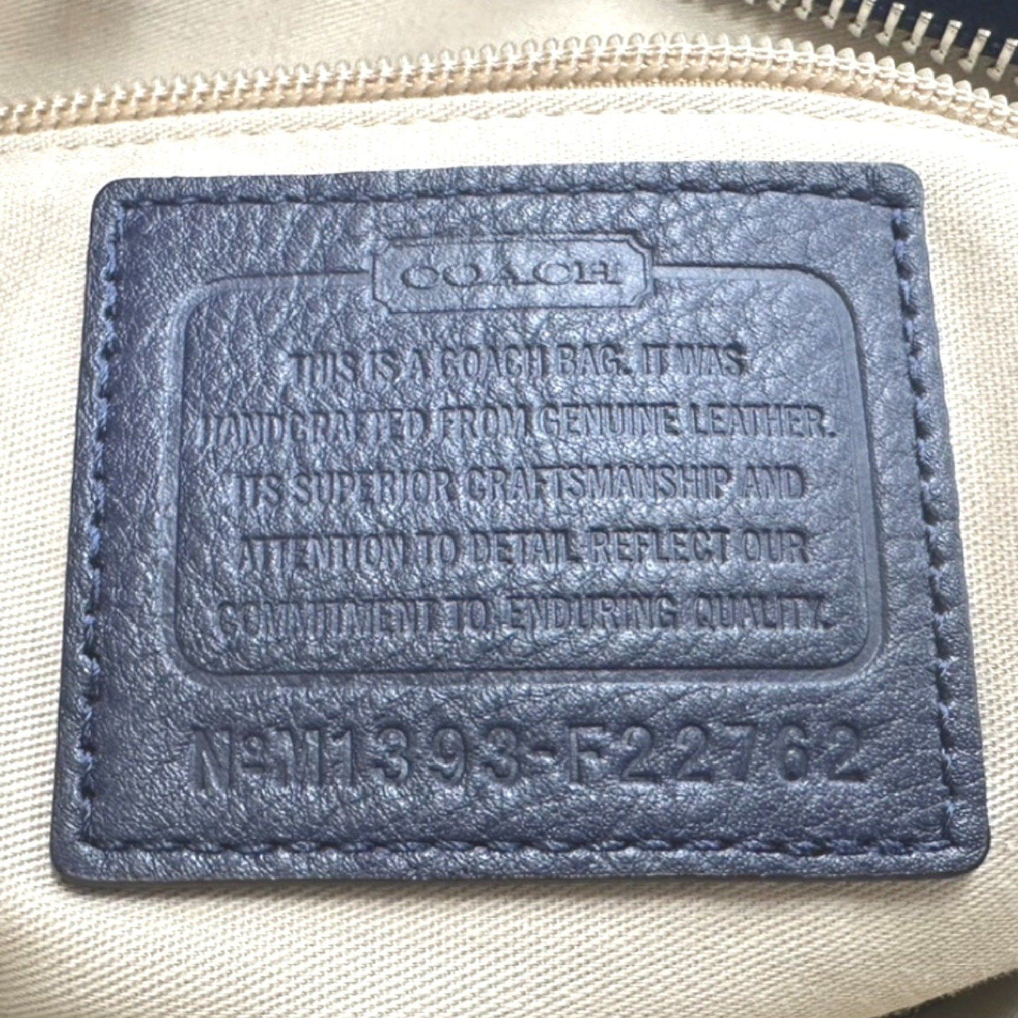Coach Coach Shoulder Bag Leather F22762 Navy Size ONE SIZE - 20 Thumbnail