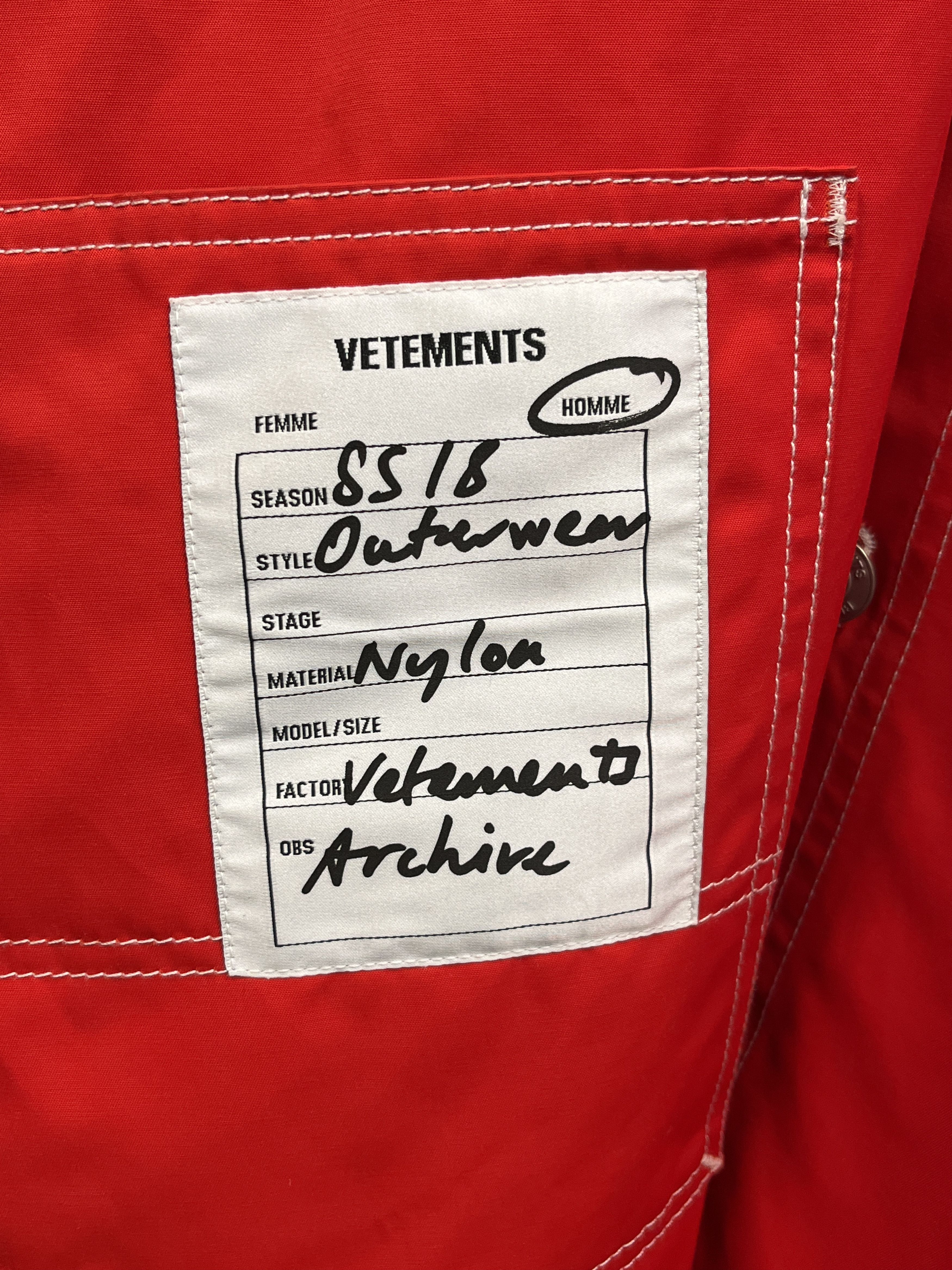 Vetements SS18 In Progress Work Shirt Size US S / EU 44-46 / 1 - 4 Thumbnail