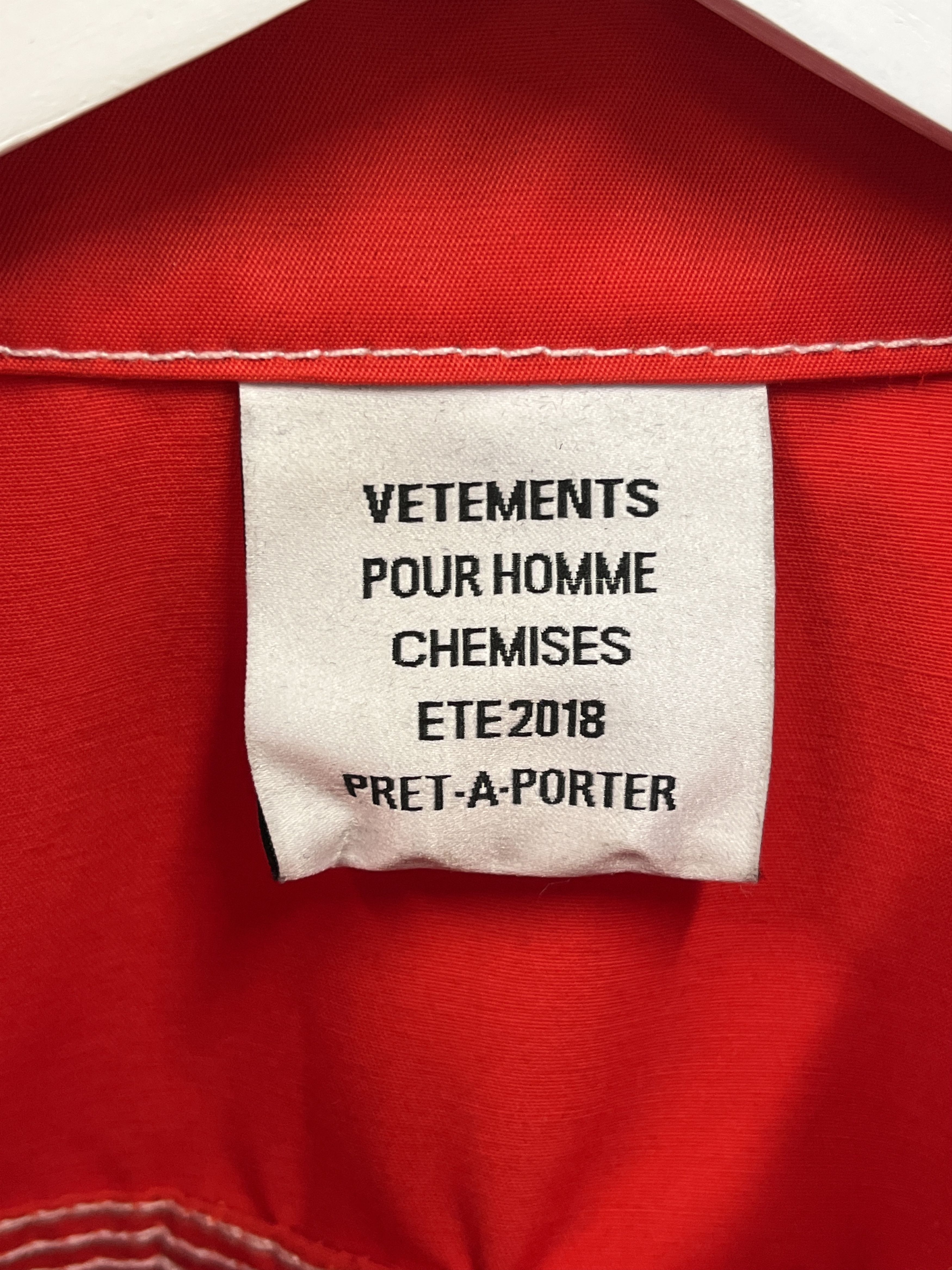 Vetements SS18 In Progress Work Shirt Size US S / EU 44-46 / 1 - 3 Thumbnail