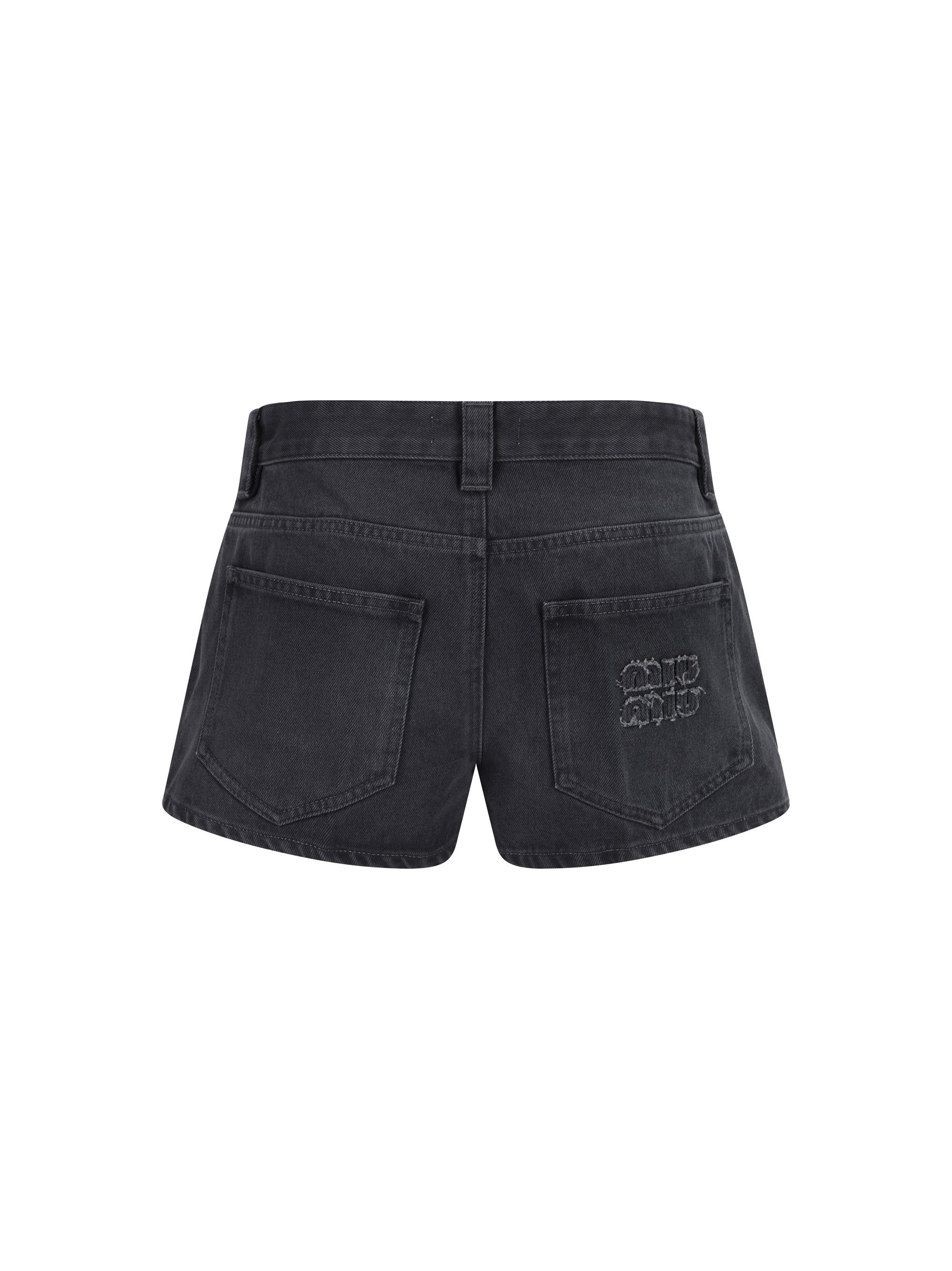 Miu Miu Denim Shorts Size 27" / US 4 / IT 40 - 2 Thumbnail