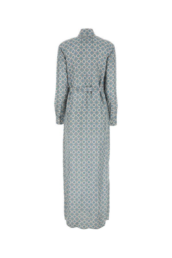 Prada Printed Silk Shirt Dress Size XS / US 0-2 / IT 36-38 - 2 Thumbnail