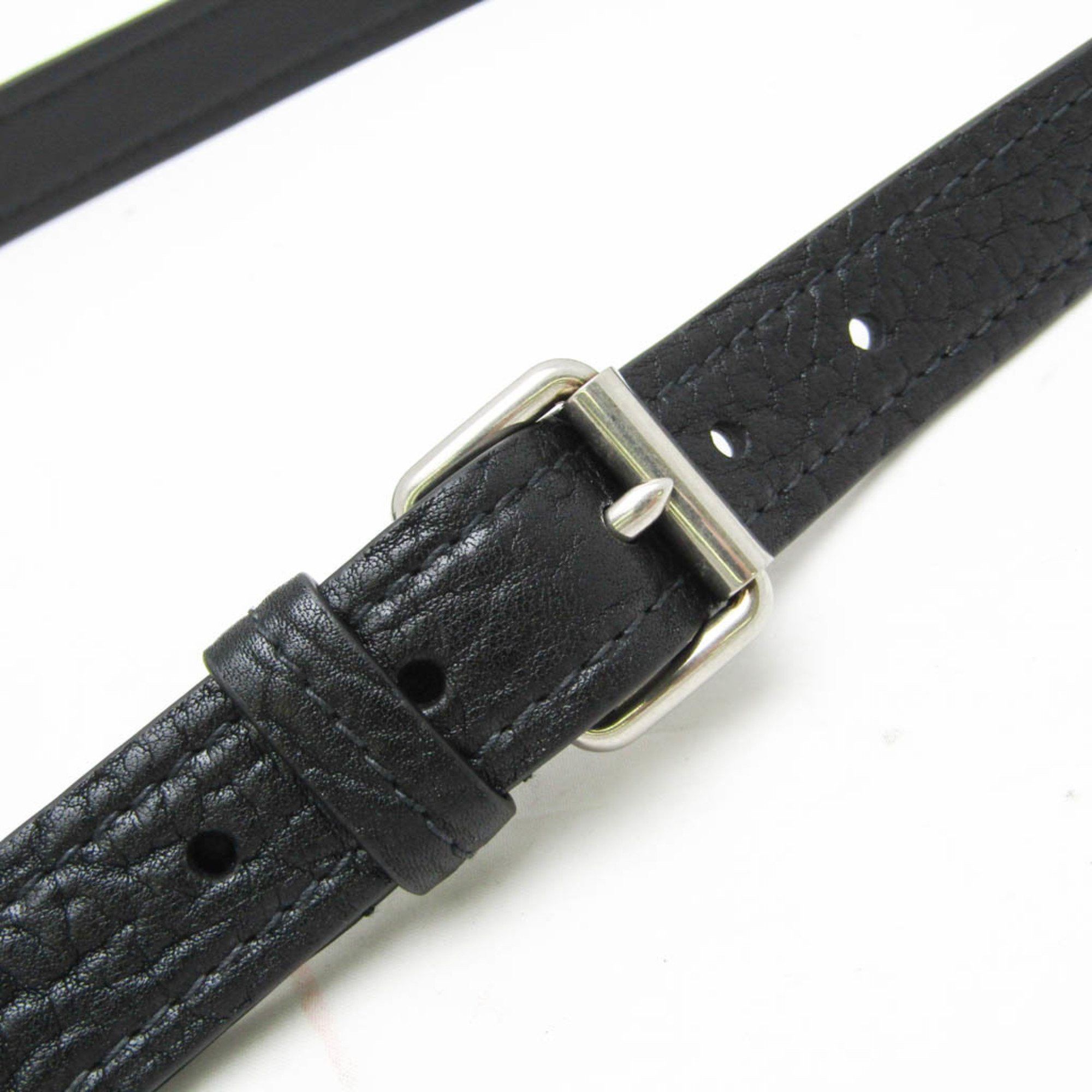 Prada Prada CINTURE 2CS106 Men's Leather Standard Belt Black 105 Size ONE SIZE - 3 Thumbnail