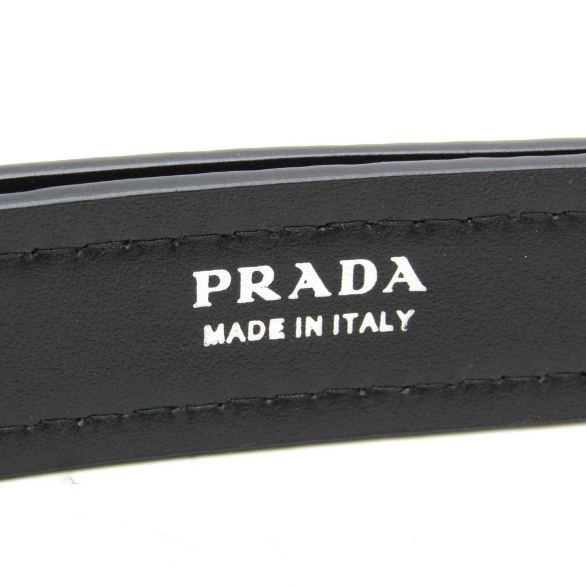 Prada Prada CINTURE 2CS106 Men's Leather Standard Belt Black 105 Size ONE SIZE - 5 Thumbnail