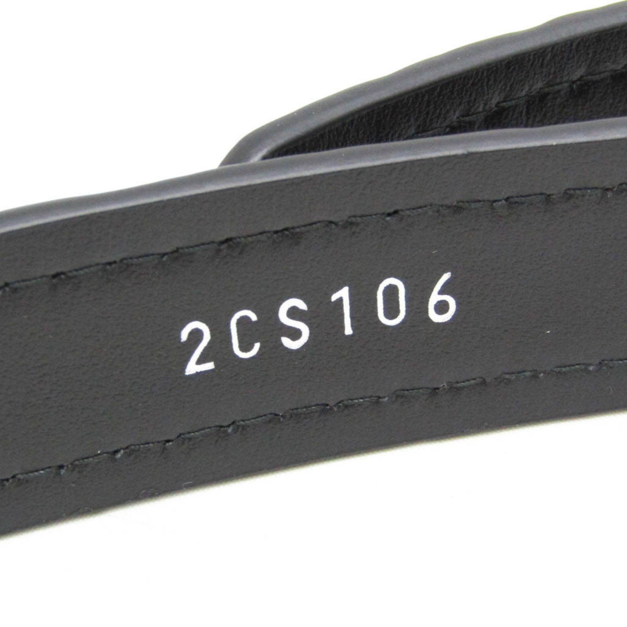 Prada Prada CINTURE 2CS106 Men's Leather Standard Belt Black 105 Size ONE SIZE - 7 Thumbnail