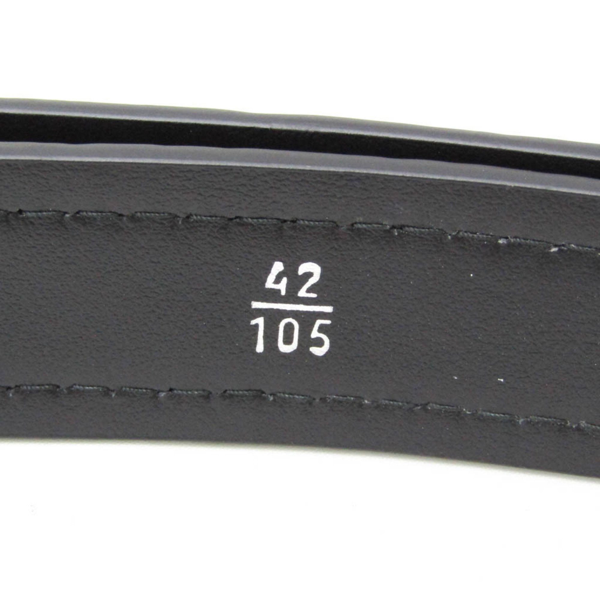 Prada Prada CINTURE 2CS106 Men's Leather Standard Belt Black 105 Size ONE SIZE - 6 Thumbnail