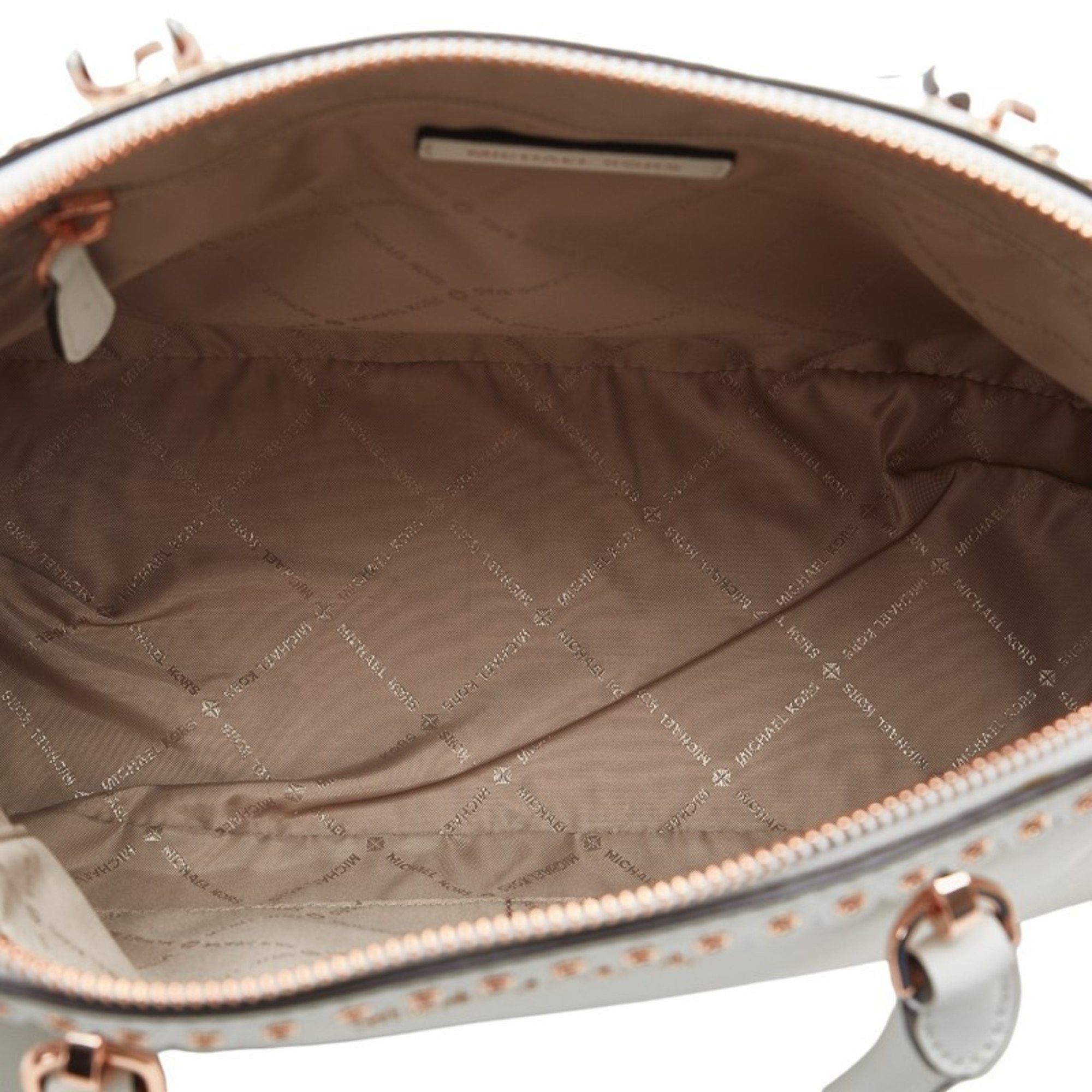 Michael Kors Michael Kors Emmy Handbag Shoulder Bag 2WAY White Leather Women's Size ONE SIZE - 7 Thumbnail