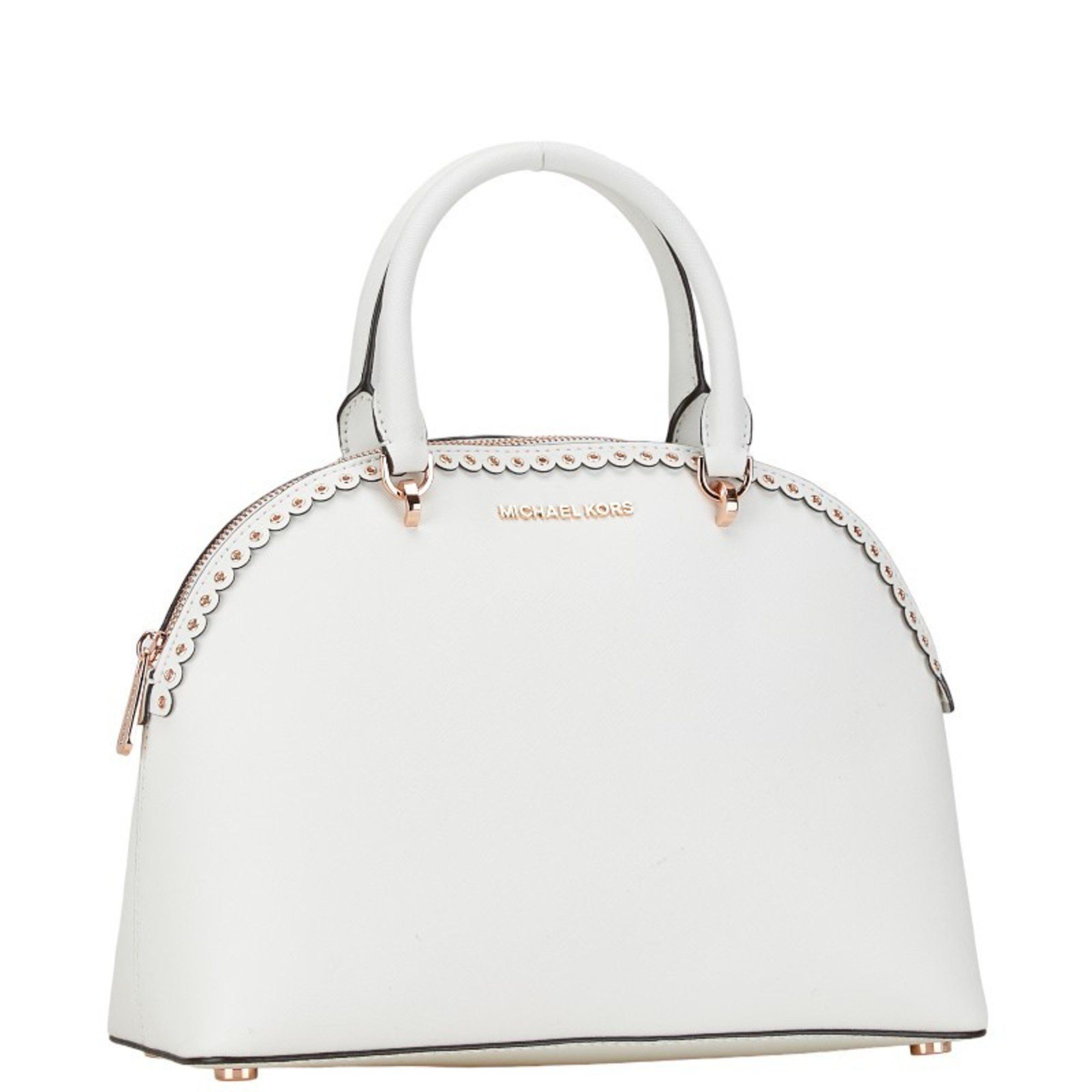 Michael Kors Michael Kors Emmy Handbag Shoulder Bag 2WAY White Leather Women's Size ONE SIZE - 3 Thumbnail