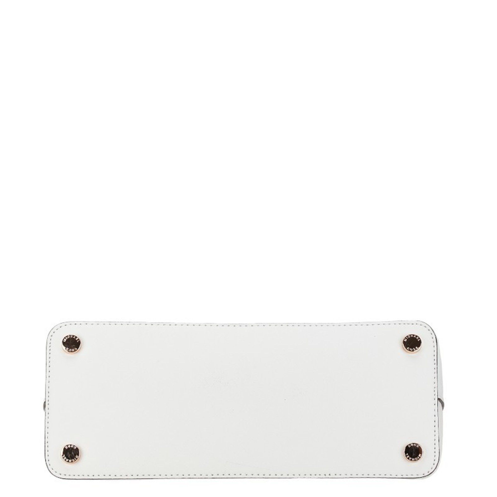 Michael Kors Michael Kors Emmy Handbag Shoulder Bag 2WAY White Leather Women's Size ONE SIZE - 5 Thumbnail