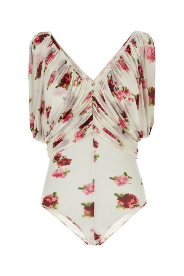 Magda Butrym Printed Jersey Bodysuit Size M / US 6-8 / IT 42-44 - 3 Thumbnail