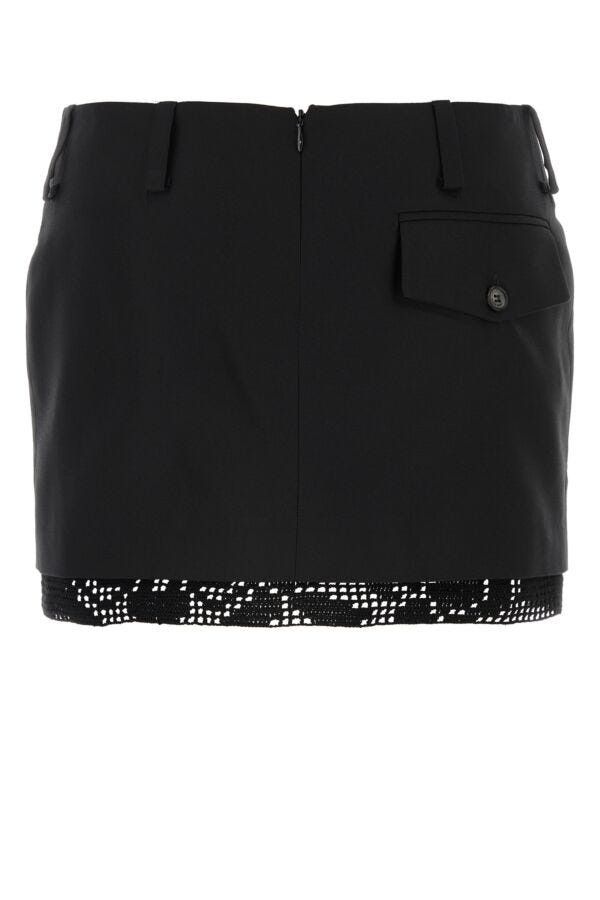 Magda Butrym Black Silk Mini Skirt Size 27" / US 4 / IT 40 - 4 Thumbnail
