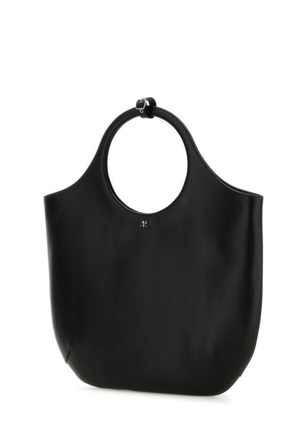 Courreges Black Leather Large Holy Handbag Size ONE SIZE - 4 Thumbnail