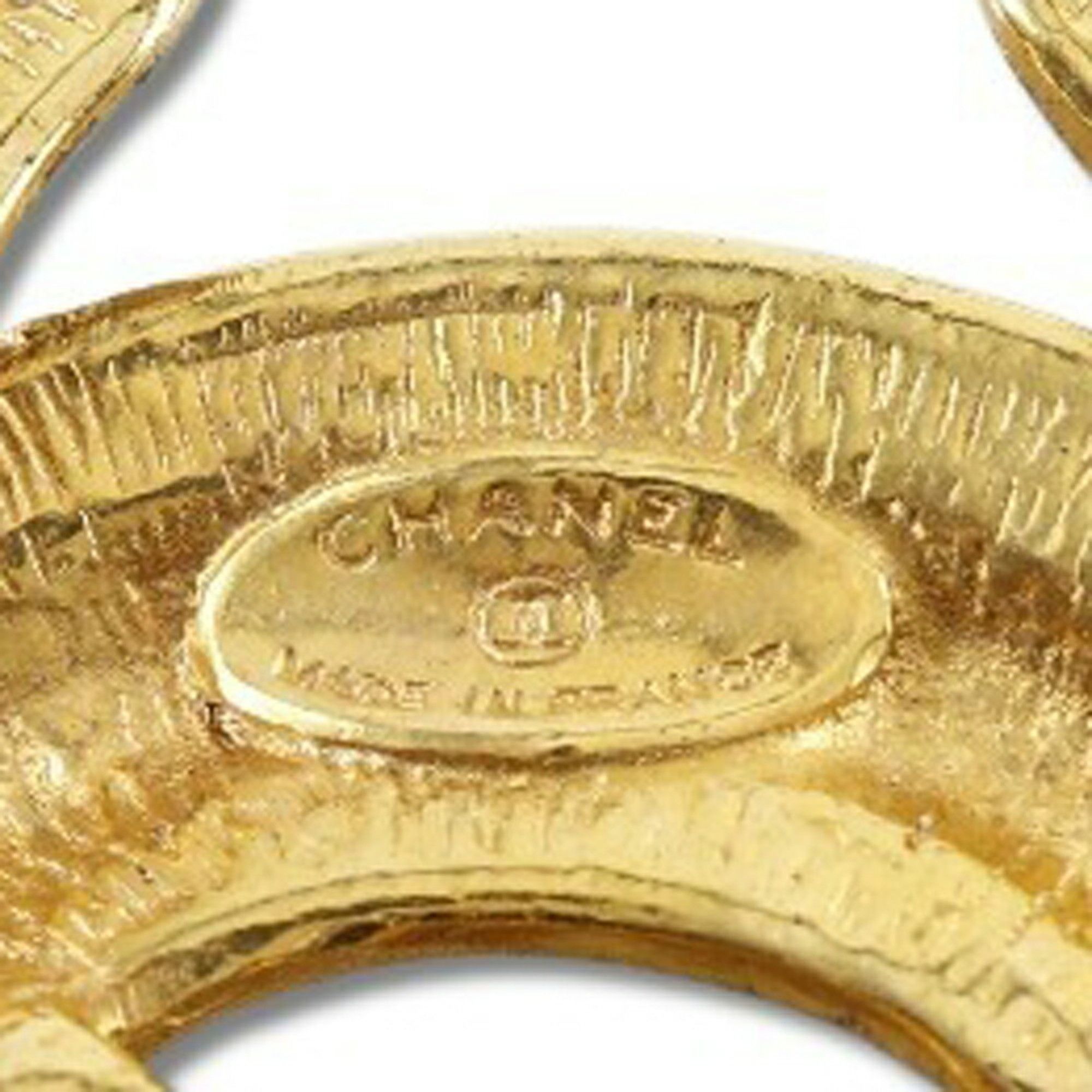 Chanel CHANEL Coco Mark Brooch, Matelasse, Gold Plated, Approx. 32.5g, COCO Mark, Women's Size ONE SIZE - 3 Thumbnail