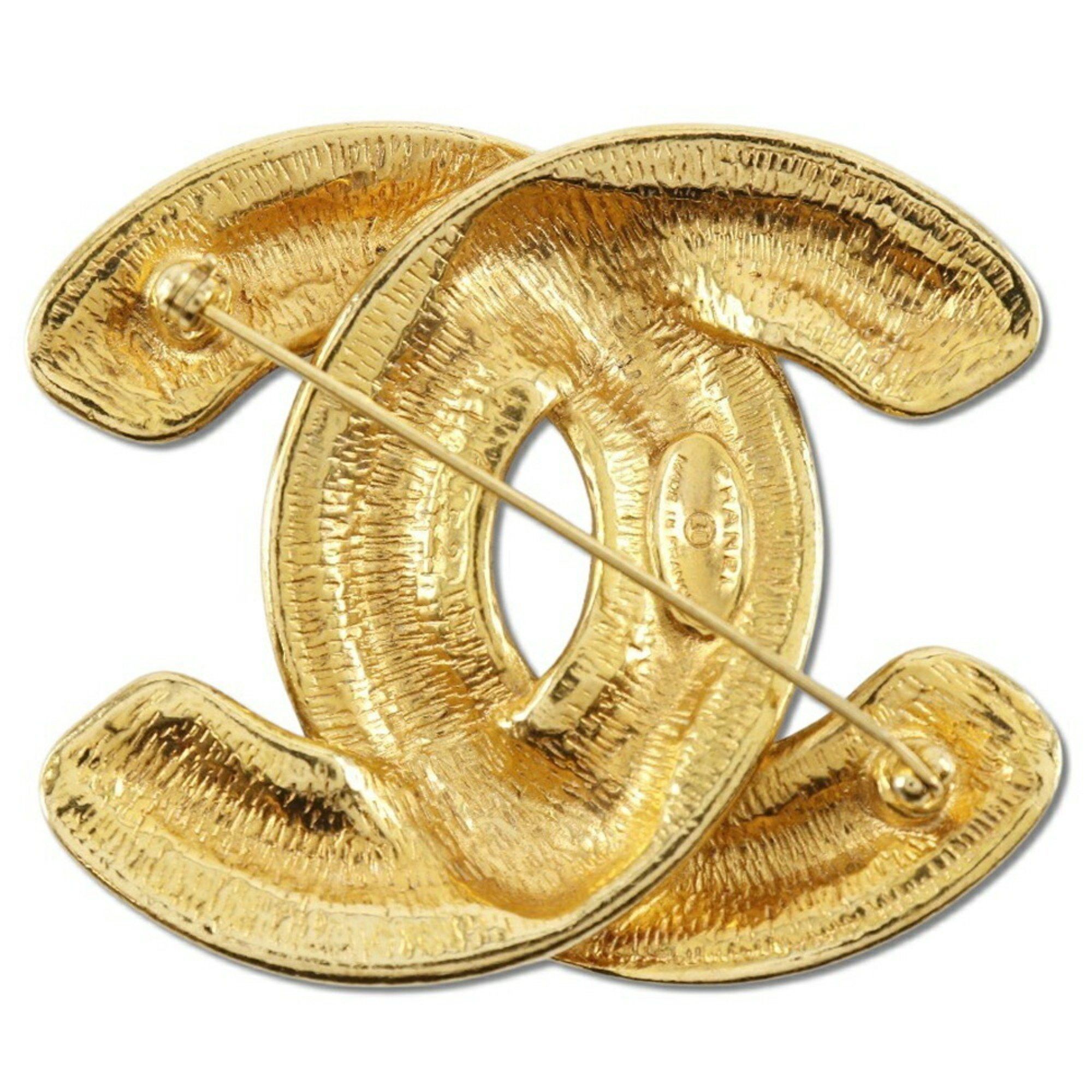 Chanel CHANEL Coco Mark Brooch, Matelasse, Gold Plated, Approx. 32.5g, COCO Mark, Women's Size ONE SIZE - 2 Thumbnail