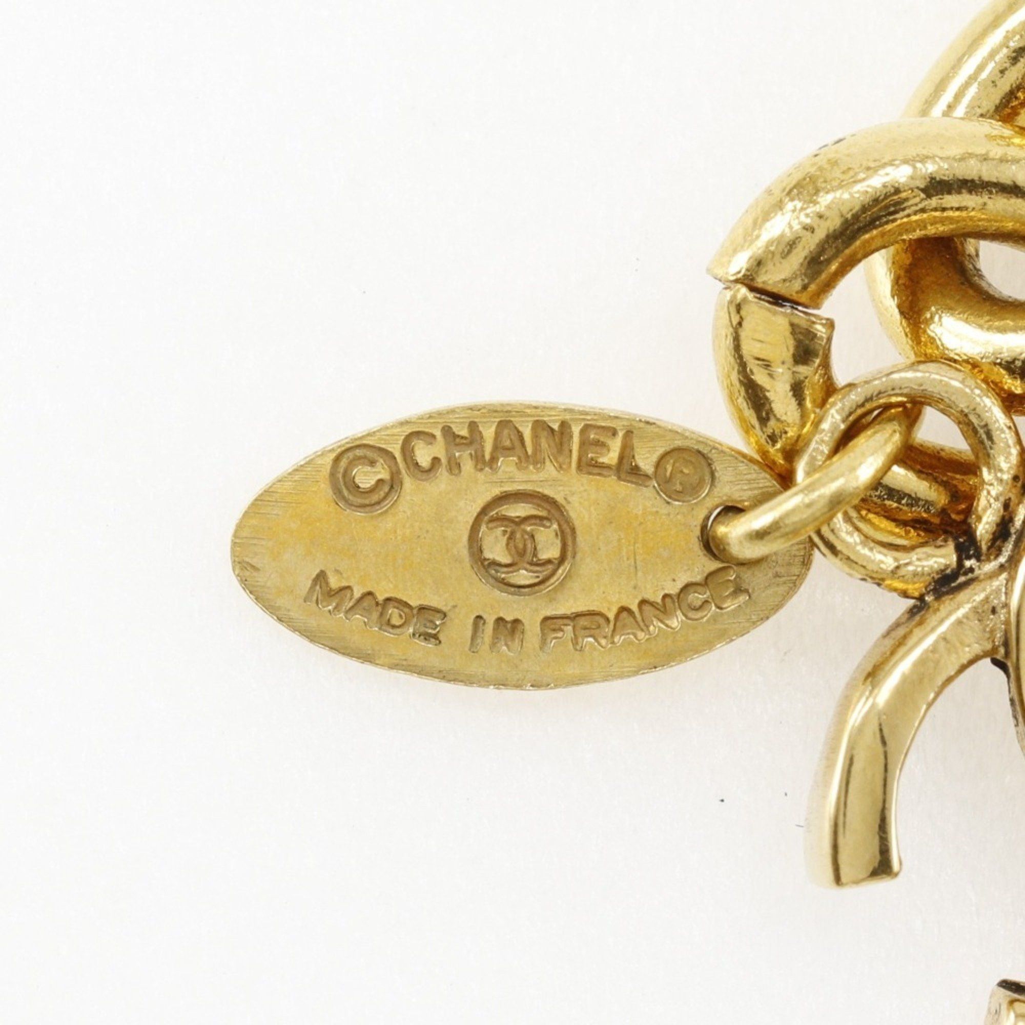 Chanel CHANEL Coco Mark Necklace, Matelasse, Gold Plated, Approx. 100g, COCO Mark, Women's Size ONE SIZE - 6 Thumbnail