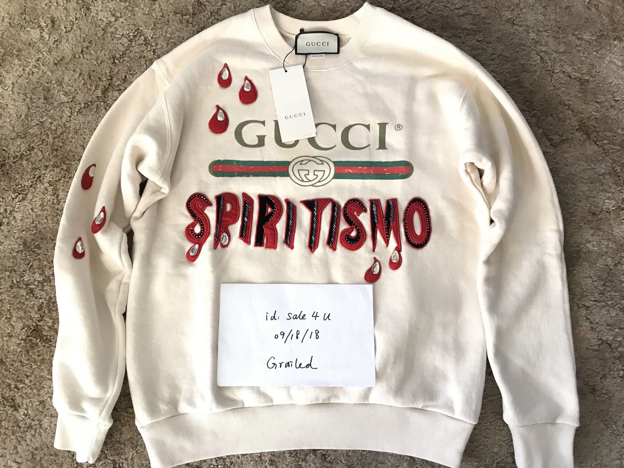 Gucci spiritismo sweatshirt hotsell