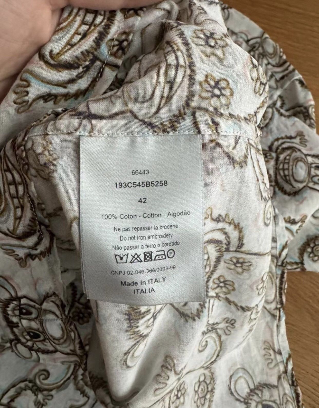 Dior Dior Co branded monkey shirt - DMC Size US S / EU 44-46 / 1 - 4 Thumbnail
