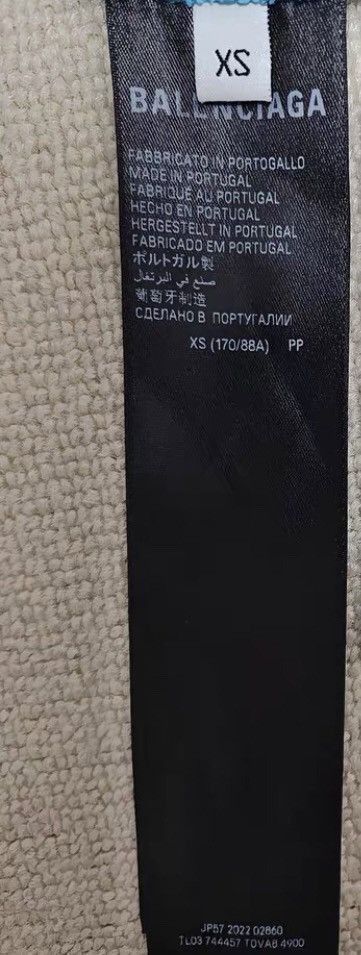 Balenciaga Balenciaga23ss Blue Manchester Jacket - DMC Size US XS / EU 42 / 0 - 6 Thumbnail