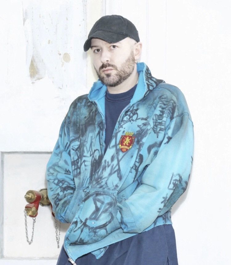 Balenciaga Balenciaga23ss Blue Manchester Jacket - DMC Size US XS / EU 42 / 0 - 7 Thumbnail