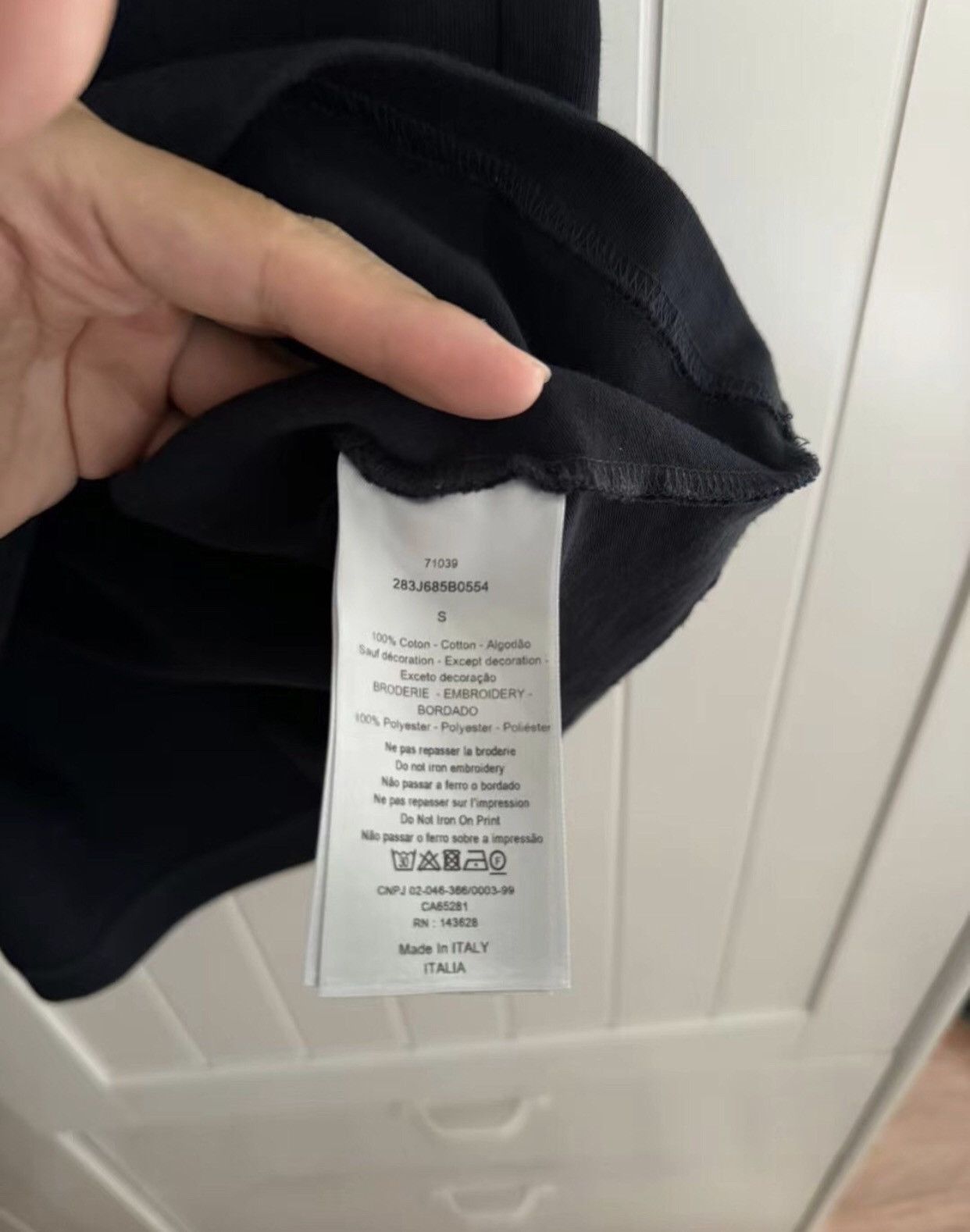 Dior Dior Black and yellow ink short sleeved shirt - DMC Size US S / EU 44-46 / 1 - 4 Thumbnail